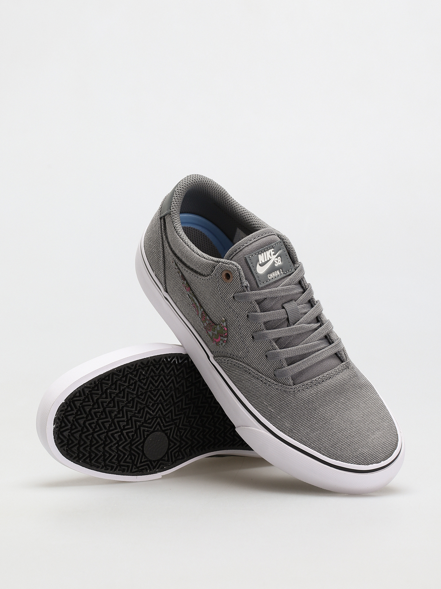 Boty Nike SB Chron 2 Canvas Premium (cool grey/sangria sail white)