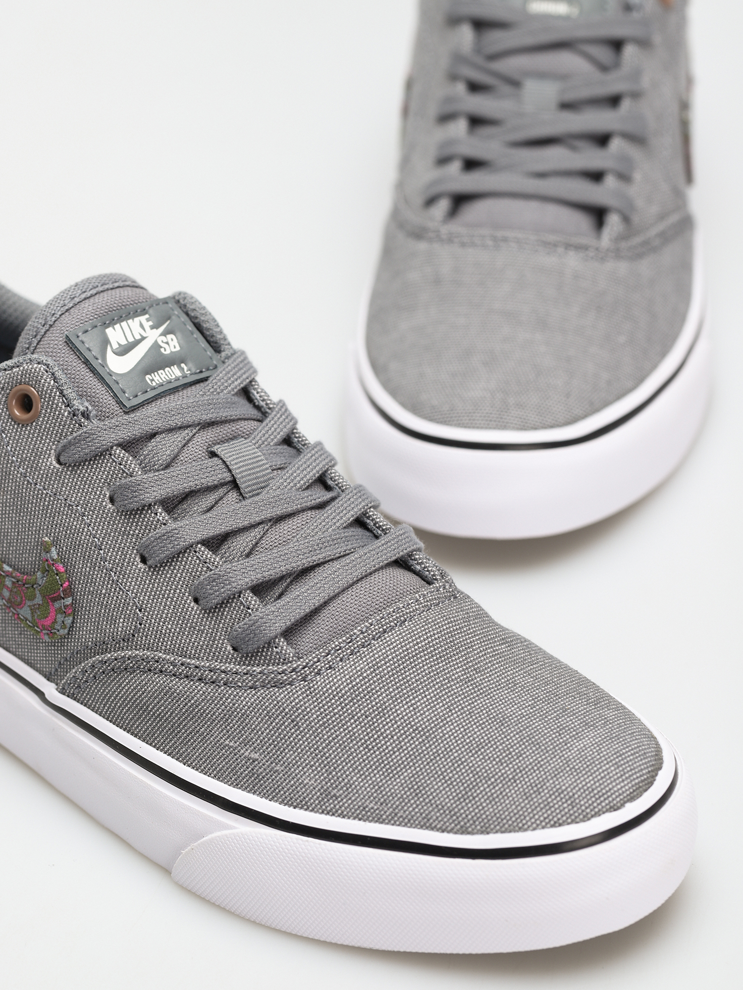 Boty Nike SB Chron 2 Canvas Premium (cool grey/sangria sail white)