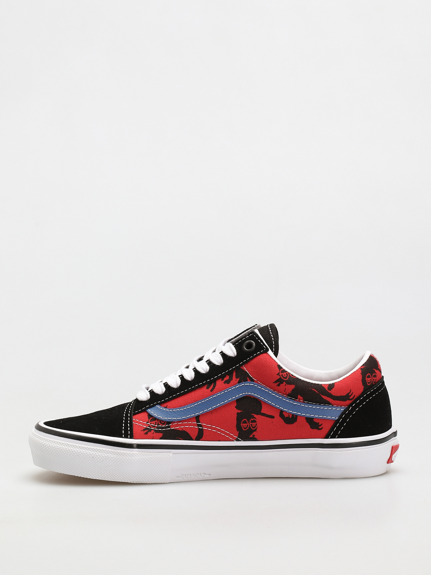Boty Vans X KROOKED Skate Old Skool (by natas for ray/red)
