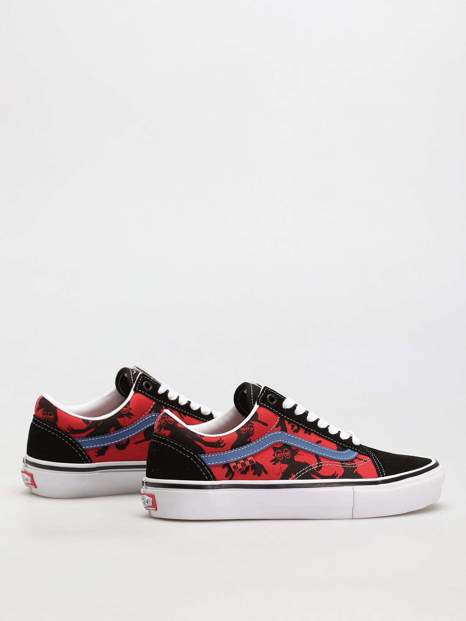 Boty Vans X KROOKED Skate Old Skool (by natas for ray/red)