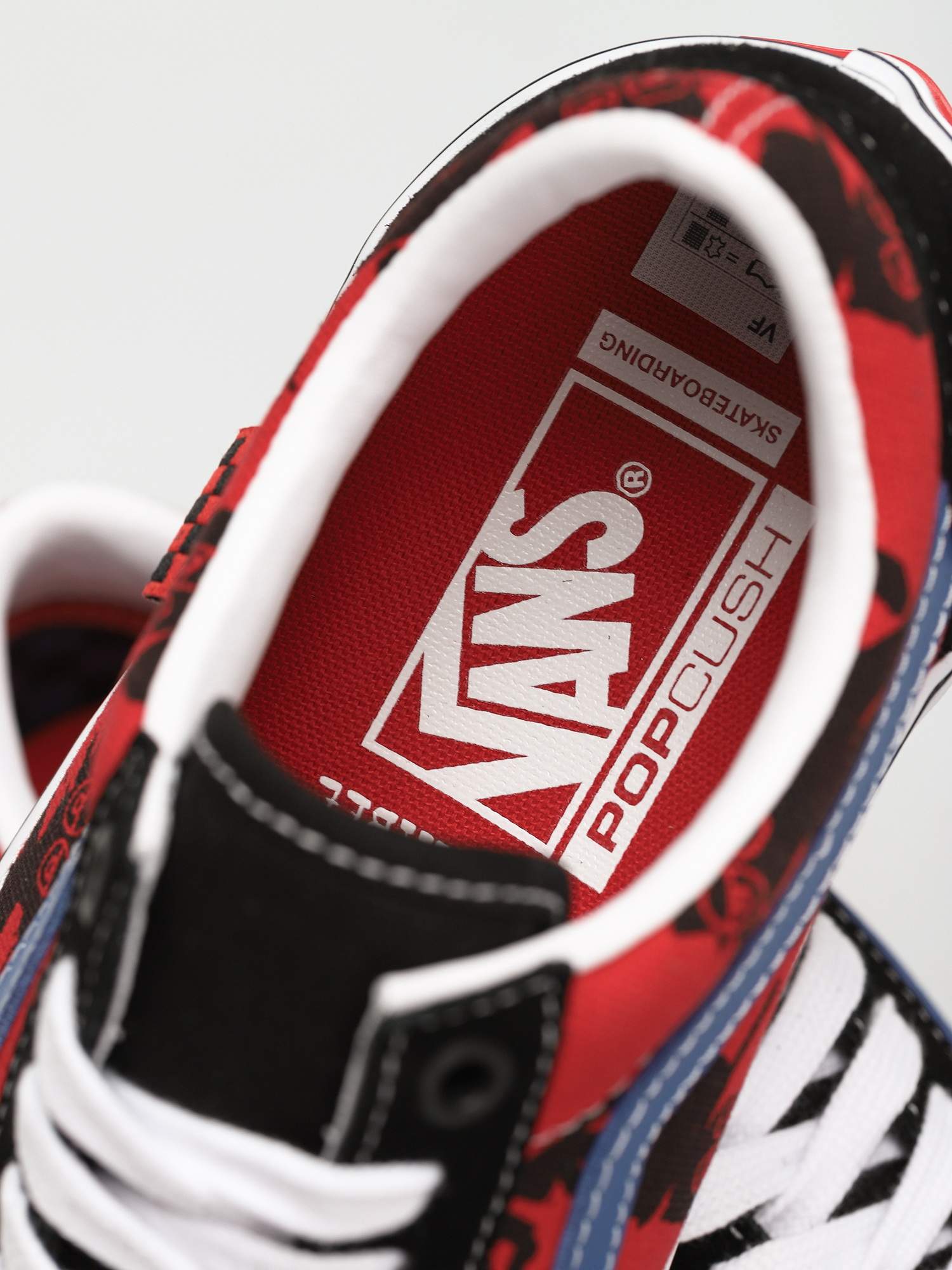 Boty Vans X KROOKED Skate Old Skool (by natas for ray/red)