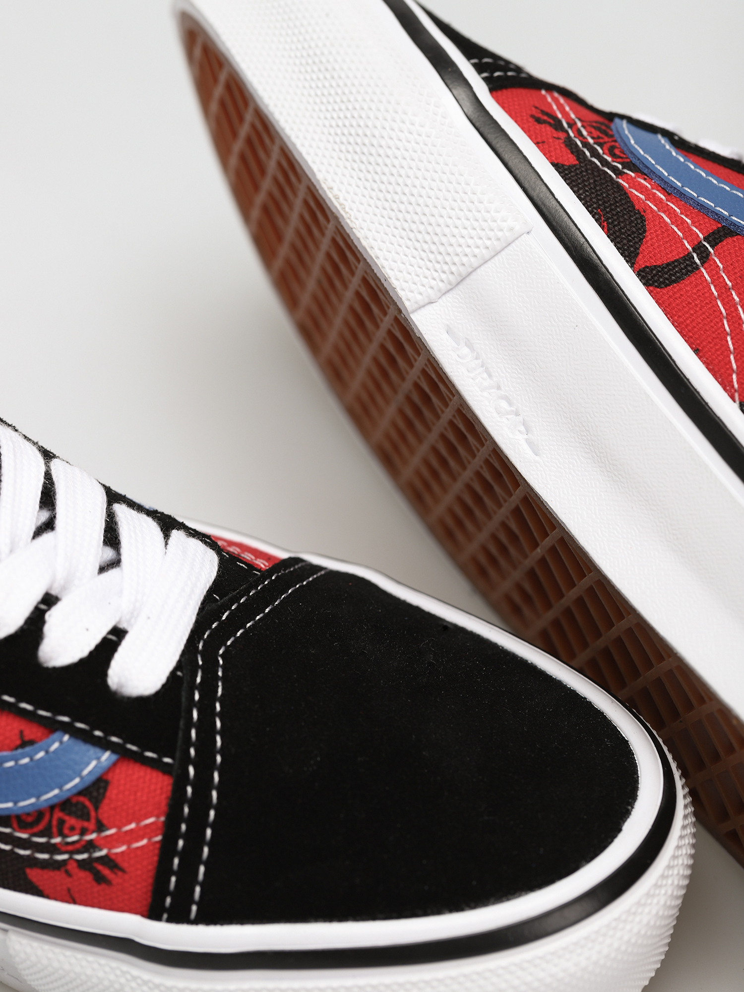 Boty Vans X KROOKED Skate Old Skool (by natas for ray/red)