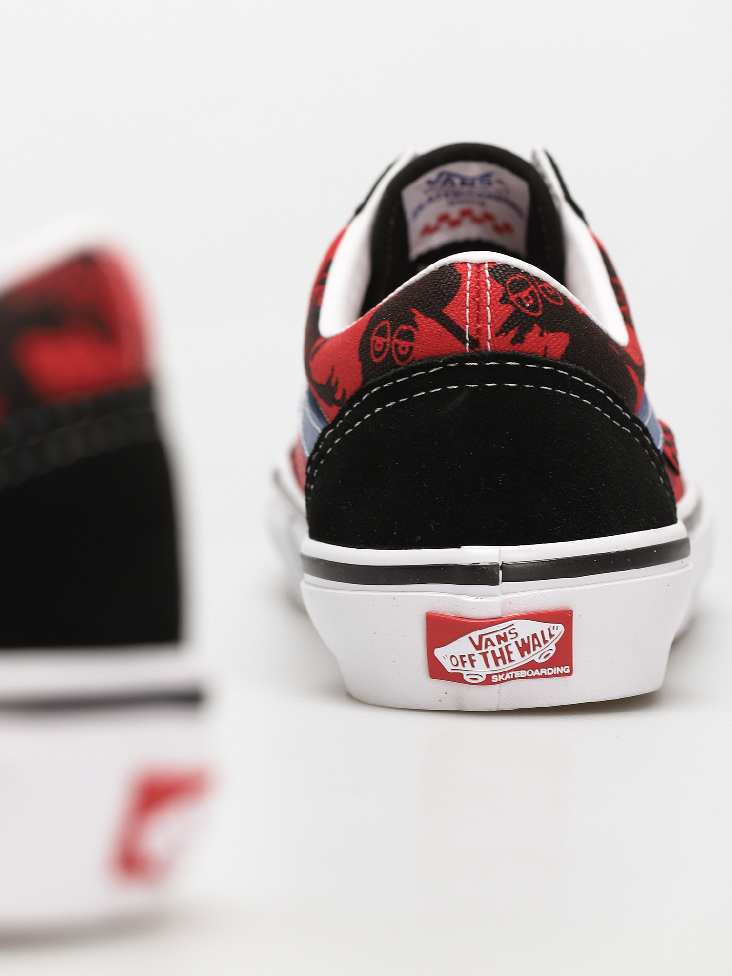Boty Vans X KROOKED Skate Old Skool (by natas for ray/red)
