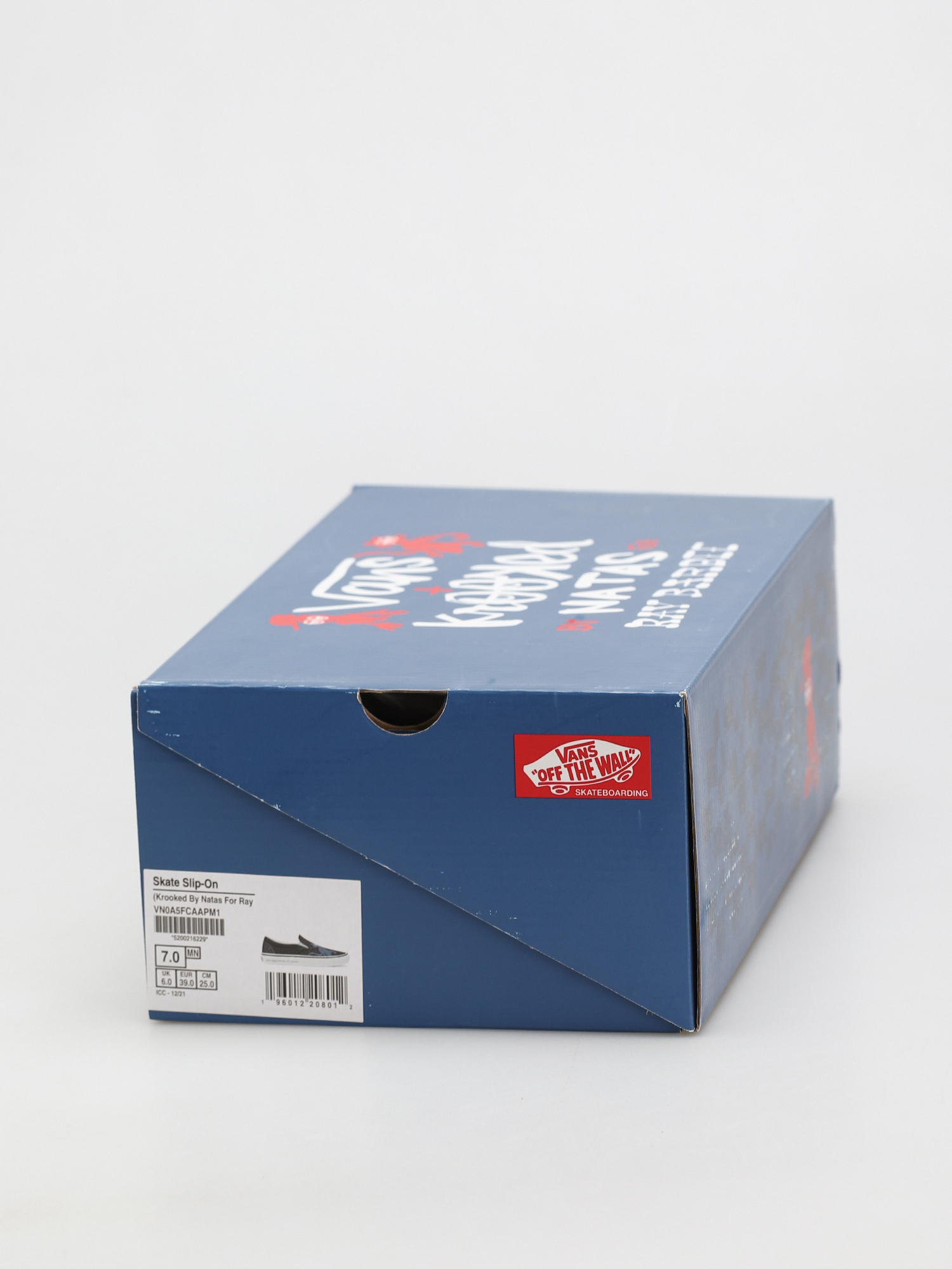 Boty Vans X KROOKED Skate Slip On (by natas for ray/black)