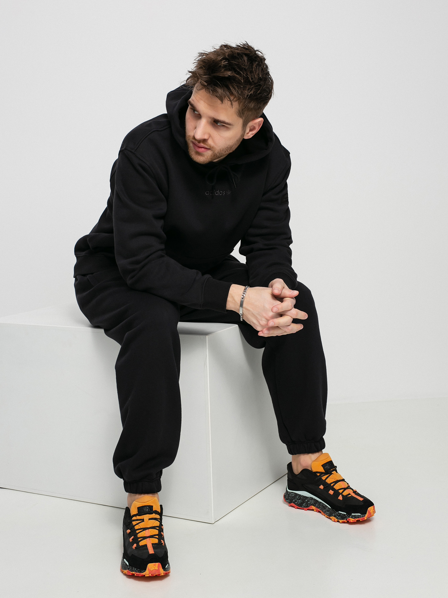 Mikina s kapucí adidas Originals TRF Linear HD (black)