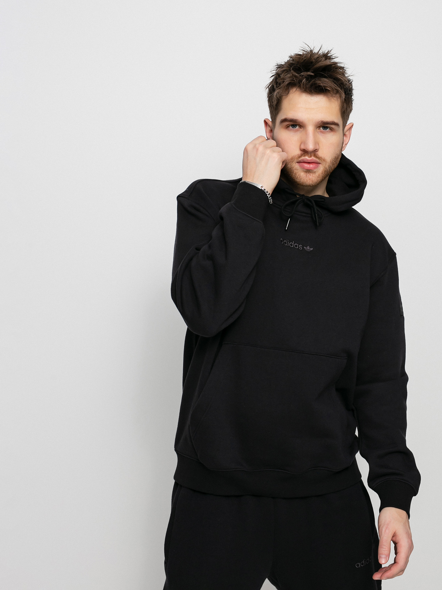 Mikina s kapucí adidas Originals TRF Linear HD (black)