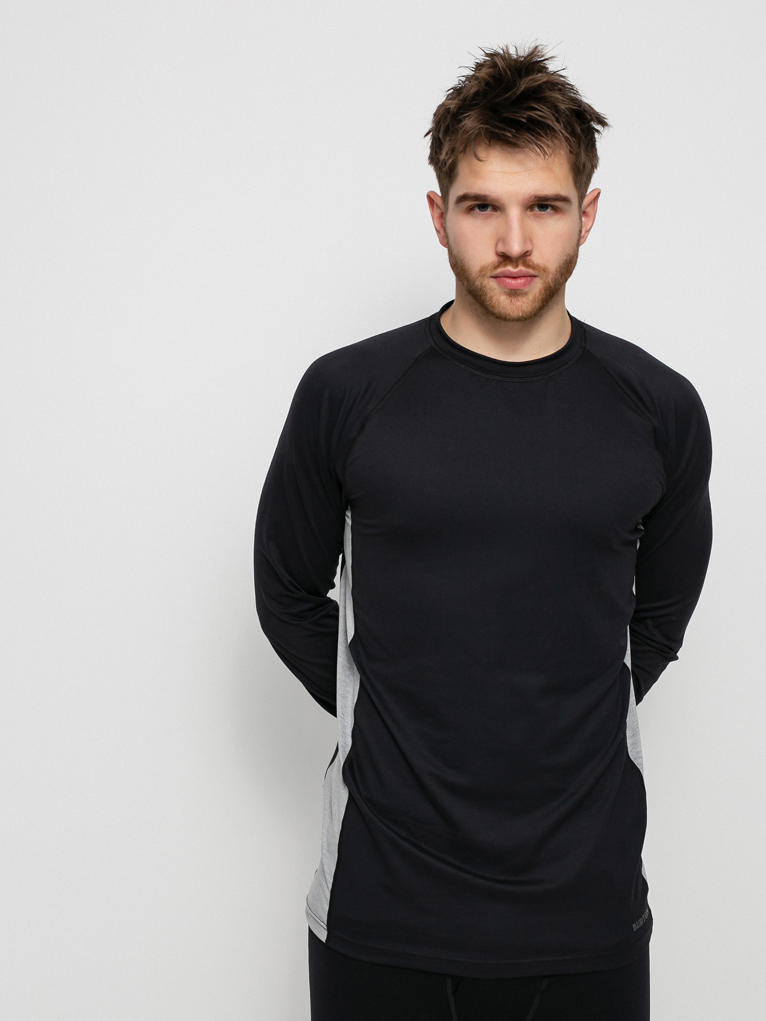 Pánský Termotriko Burton Midweight X Base Layer (true black/gray heather)