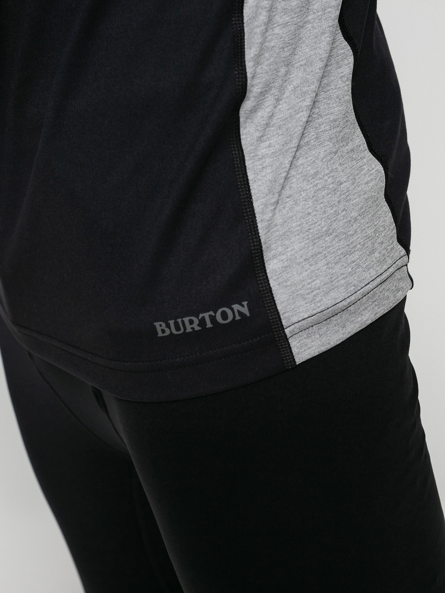Pánský Termotriko Burton Midweight X Base Layer (true black/gray heather)