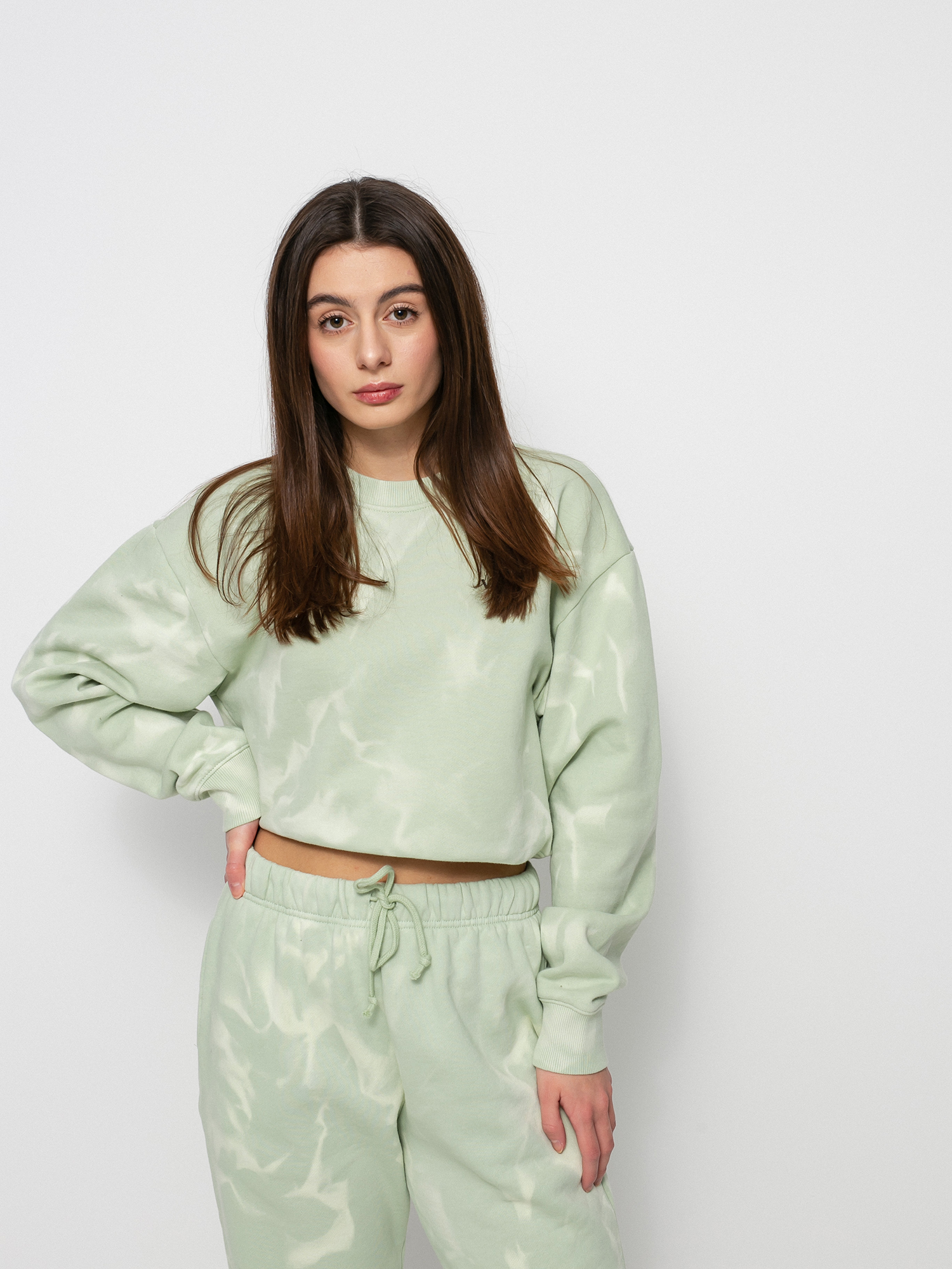 Mikina Vans Water Wash Crop Wmn (celadon green)