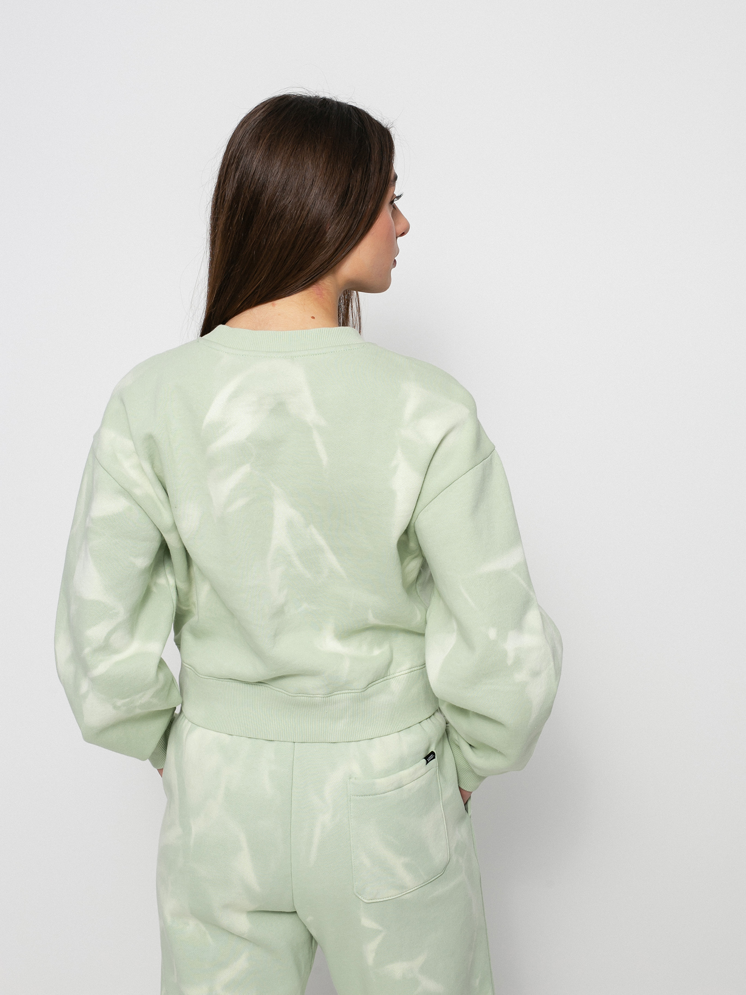 Mikina Vans Water Wash Crop Wmn (celadon green)