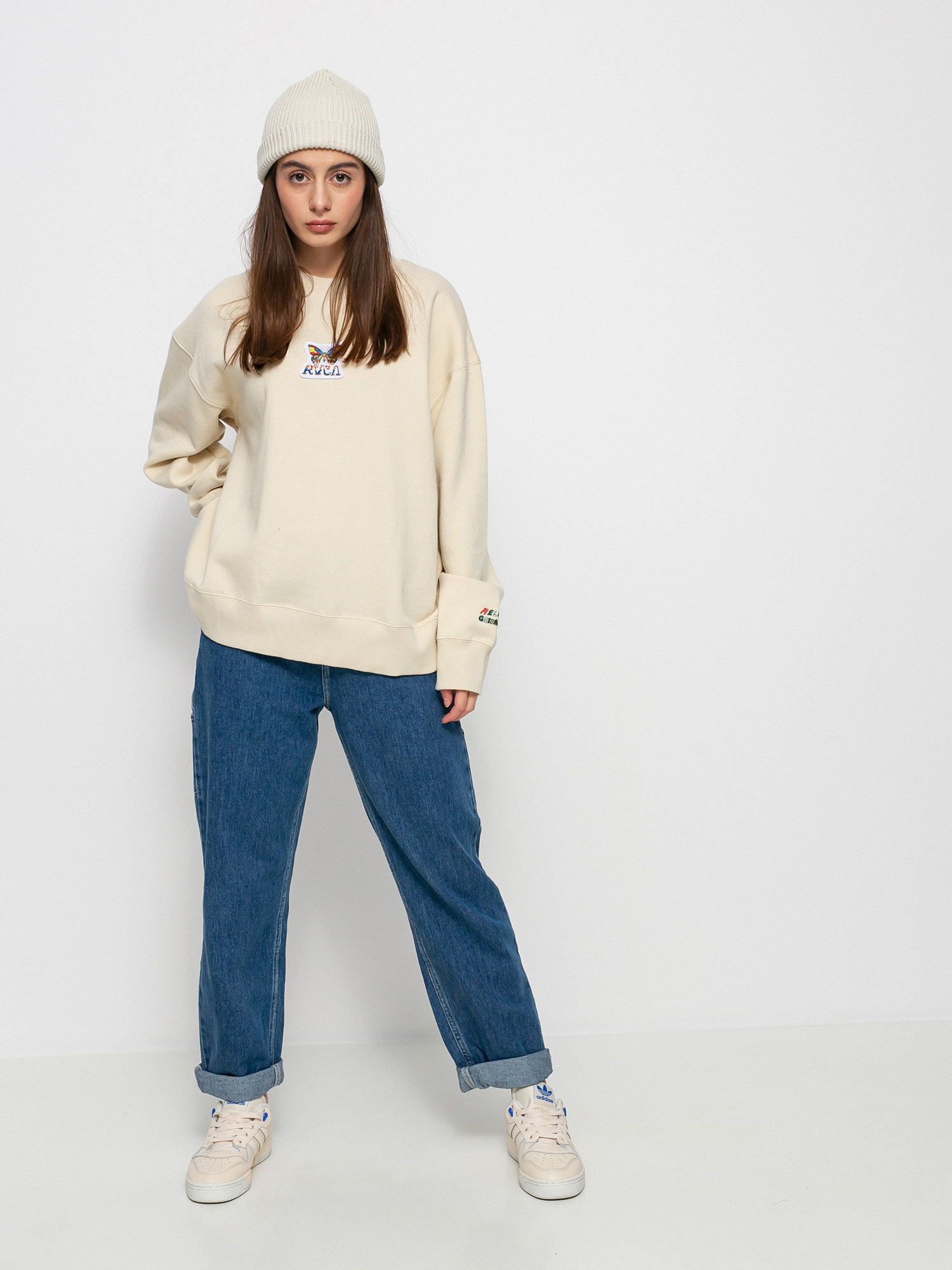 Mikina RVCA Mel G Flutter Crew Wmn (birch)