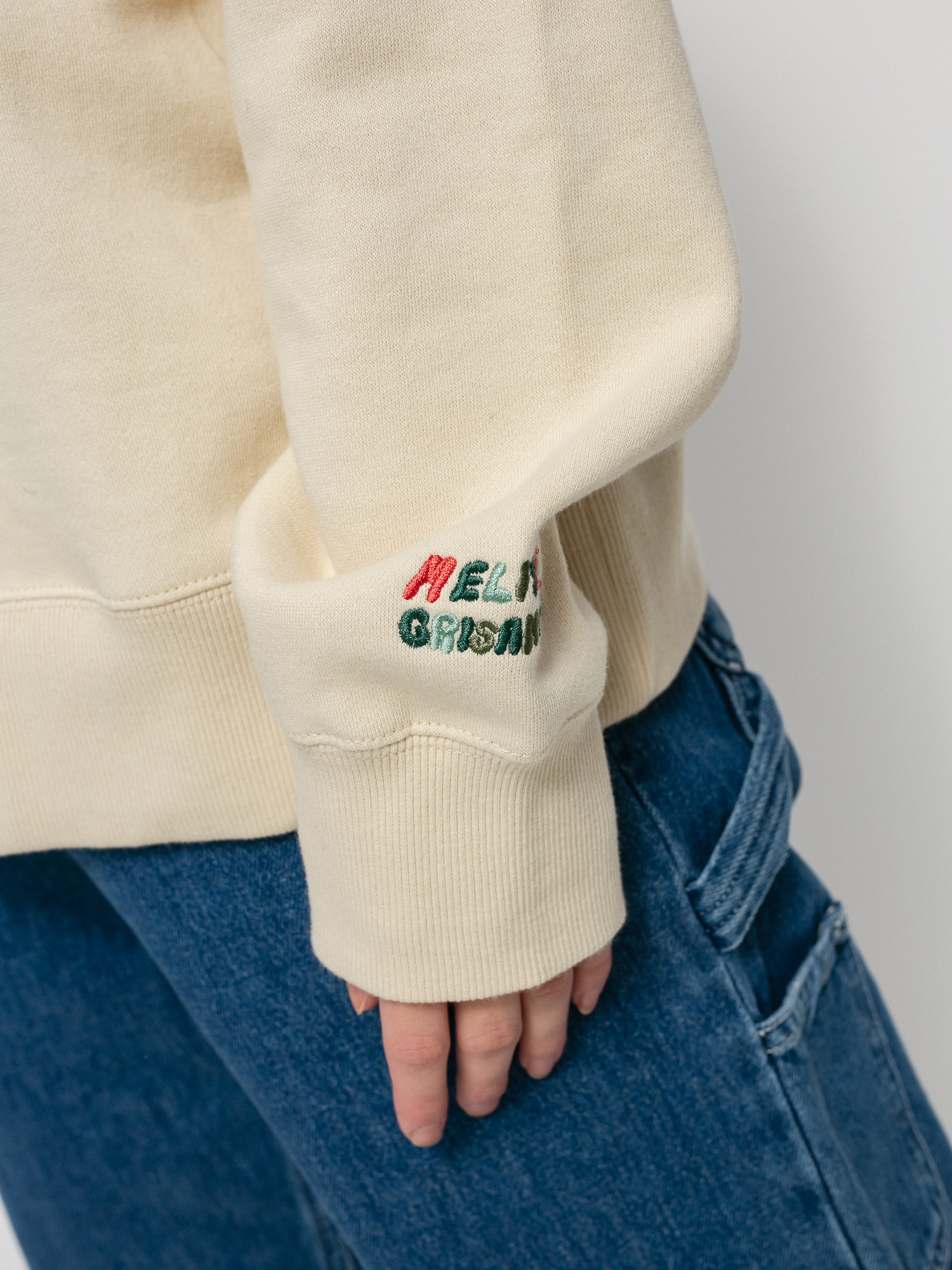 Mikina RVCA Mel G Flutter Crew Wmn (birch)