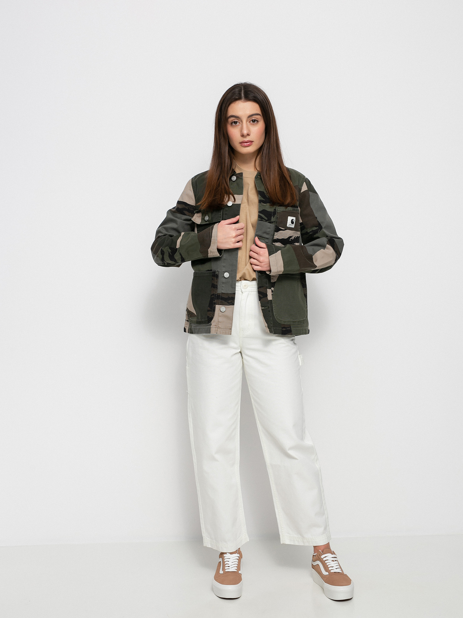 Bunda Carhartt WIP Michigan Wmn (camo mend/black)