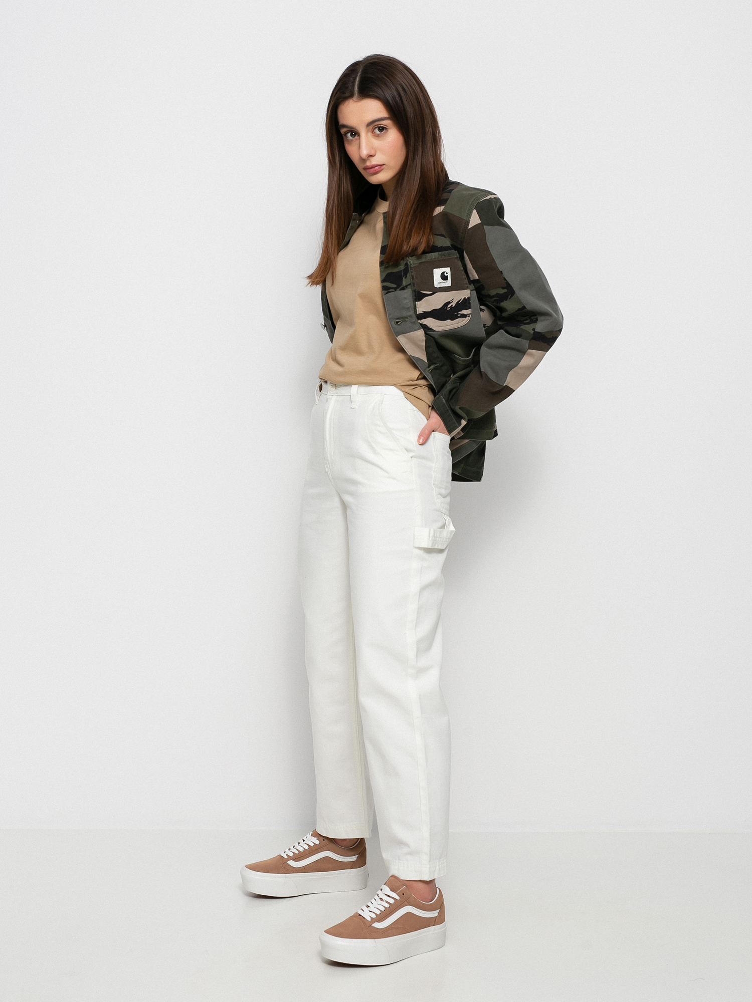 Bunda Carhartt WIP Michigan Wmn (camo mend/black)