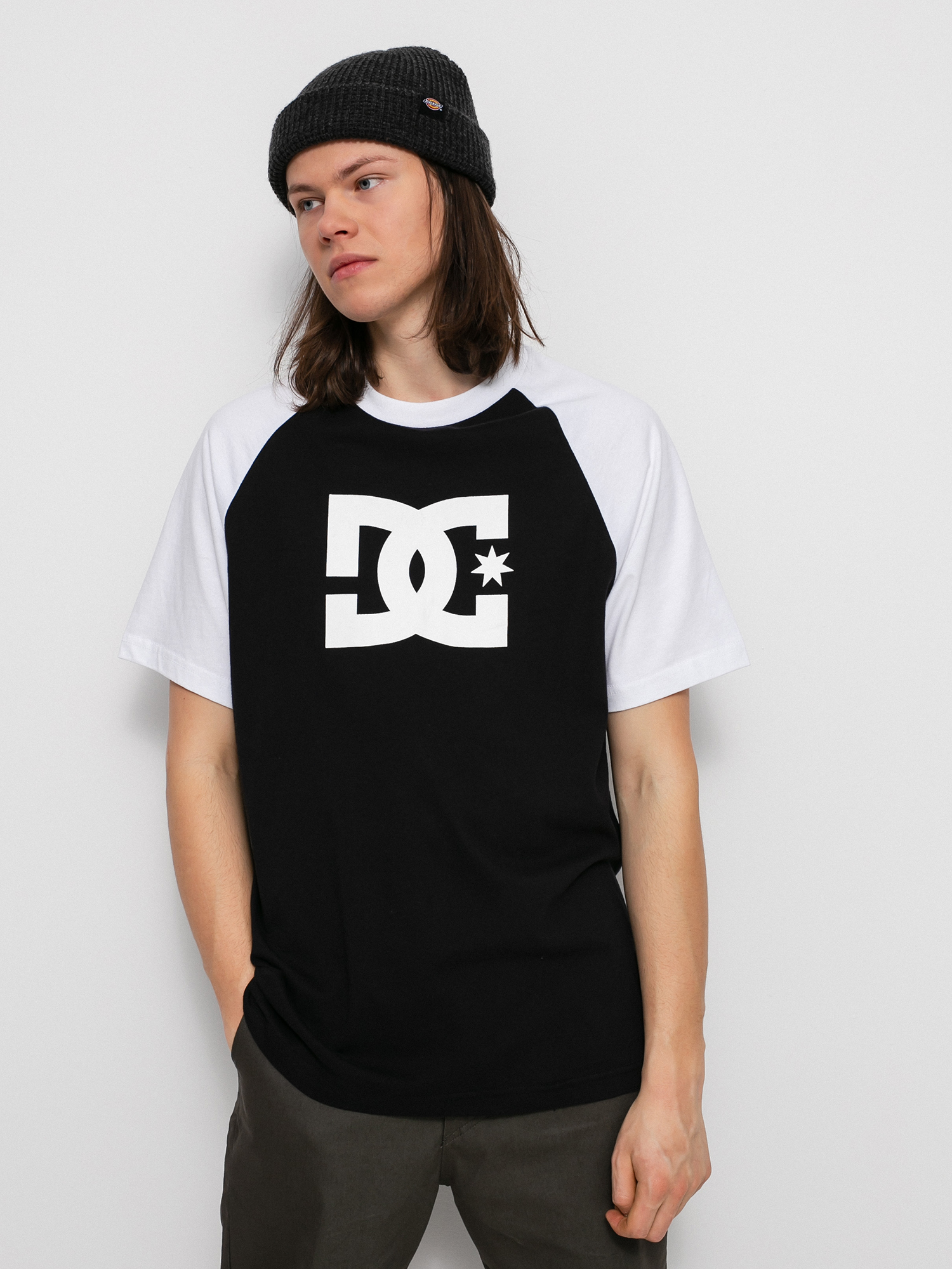 Tričko DC Star Raglan (black/white)