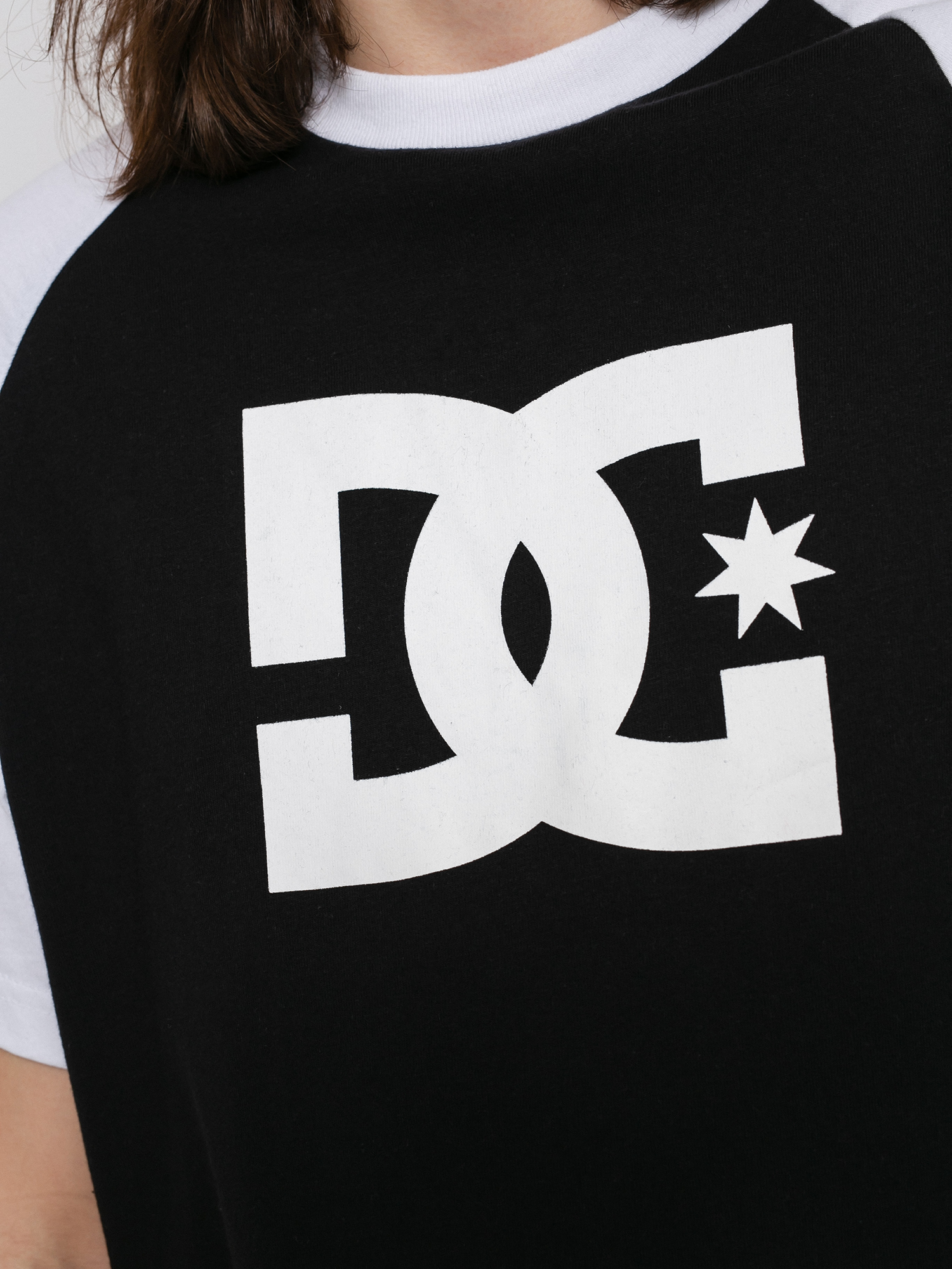 Tričko DC Star Raglan (black/white)