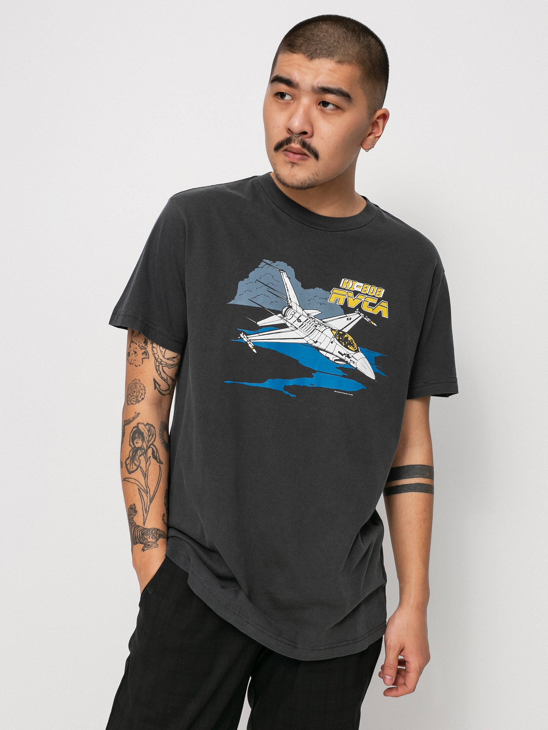 Tričko RVCA Evan Mock Airshow (black)