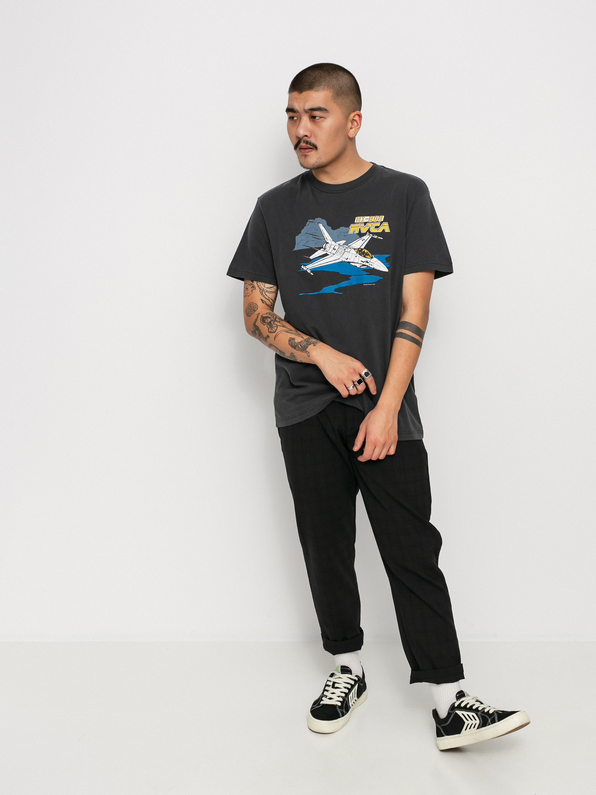 Tričko RVCA Evan Mock Airshow (black)