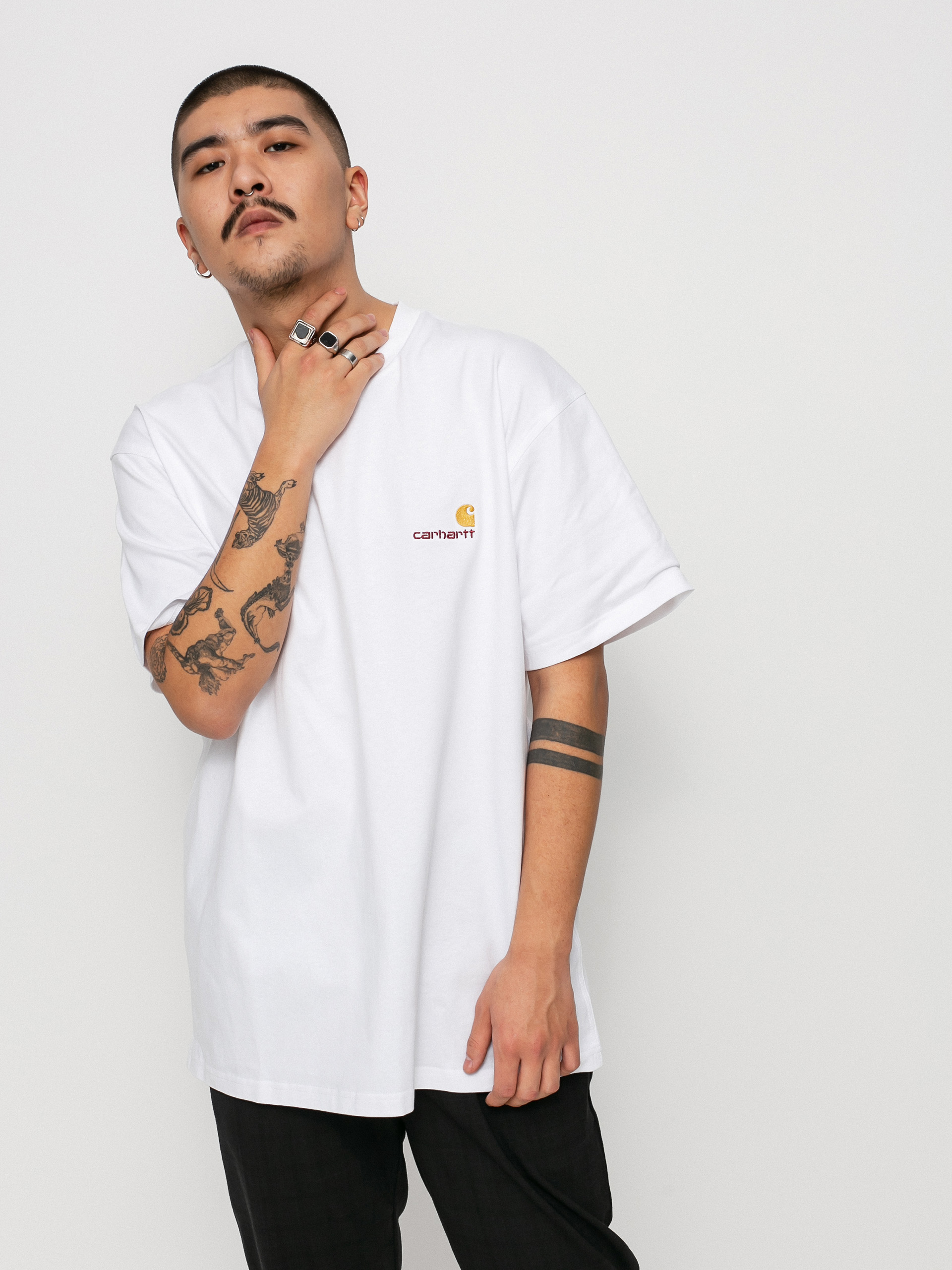 Tričko Carhartt WIP American Script (white)