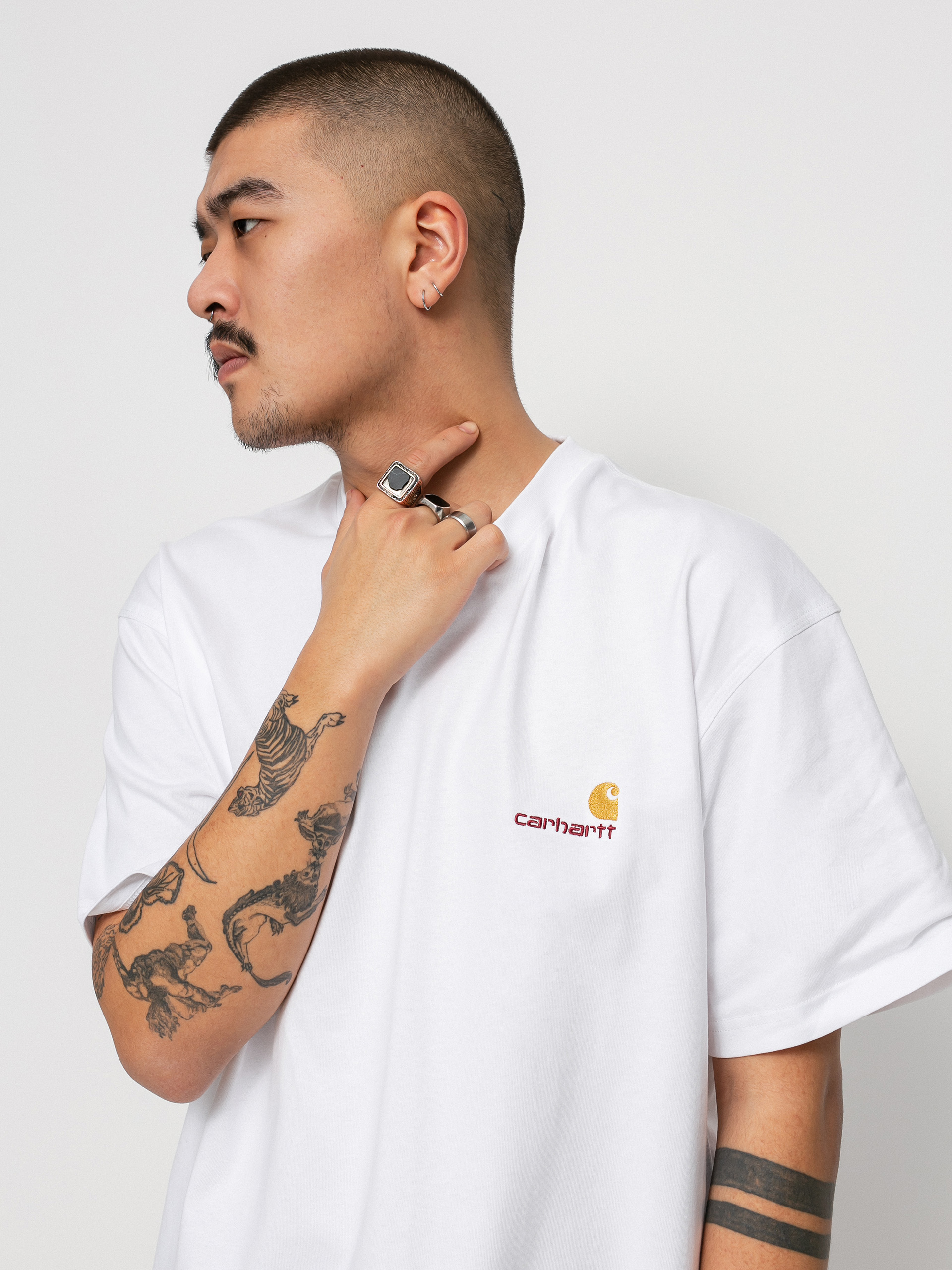 Tričko Carhartt WIP American Script (white)
