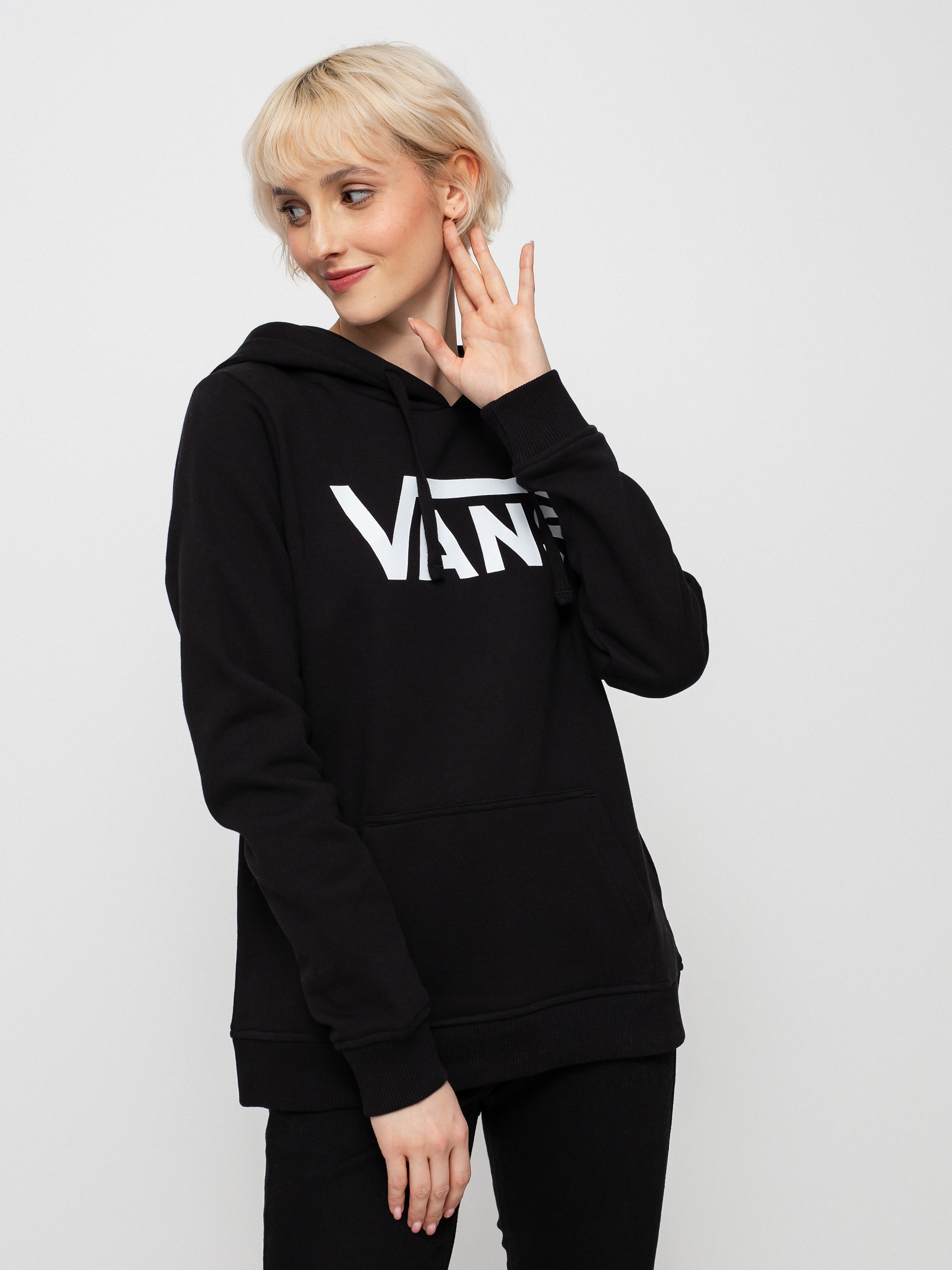 Mikina s kapucí Vans Classic V II HD Wmn (black)