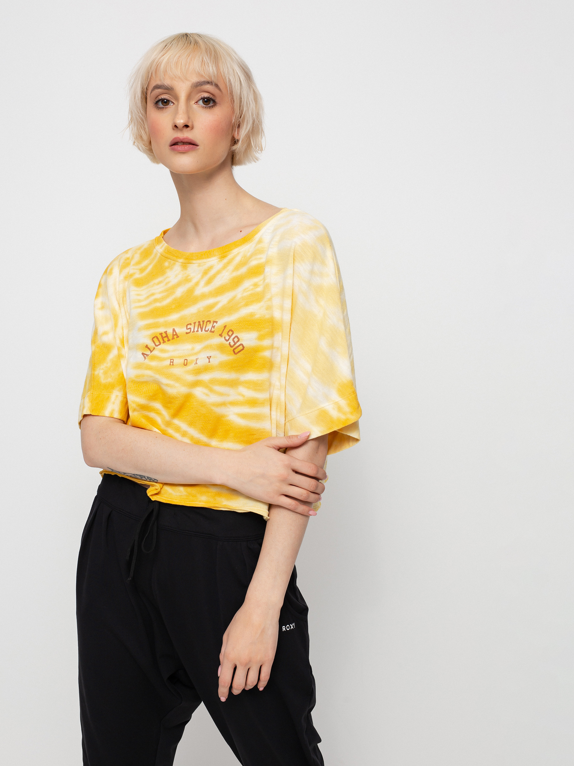 Tričko Roxy Aloha Day Dstf Wmn (ochre)