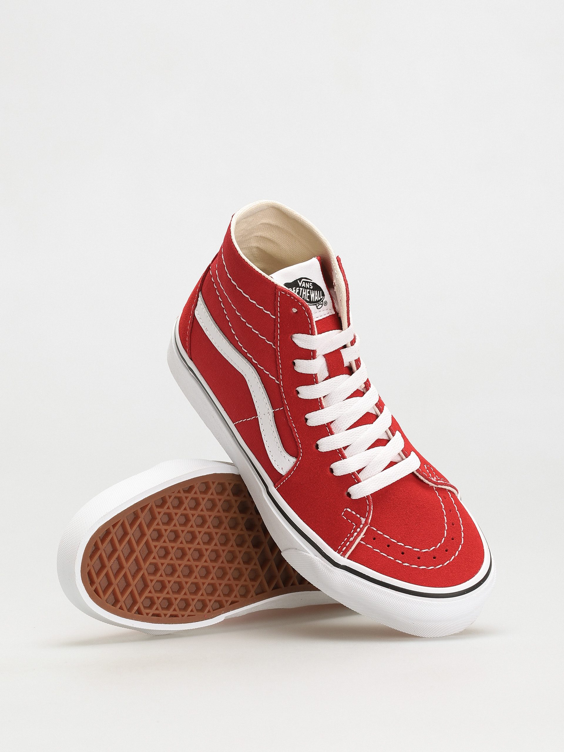 Boty Vans Sk8 Hi Tapered (racing red/true white)