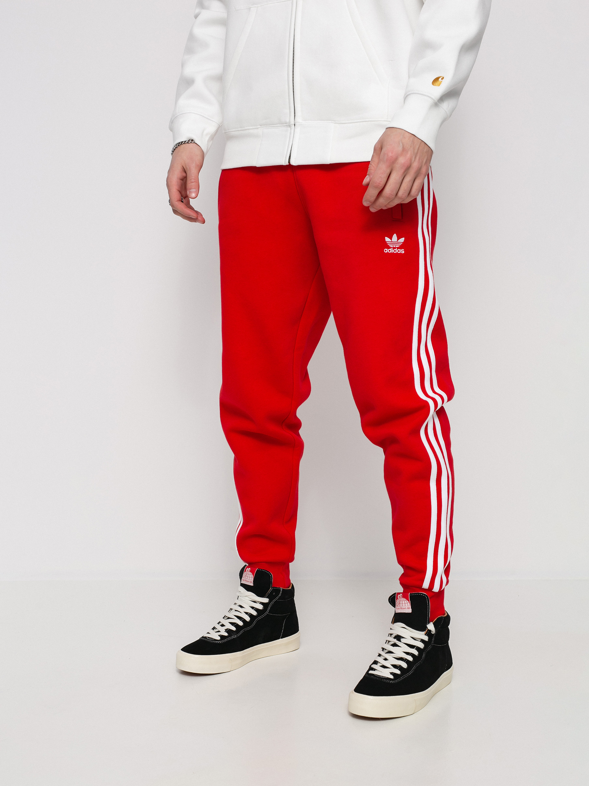 Kalhoty adidas Originals 3 Stripes (vivid red)