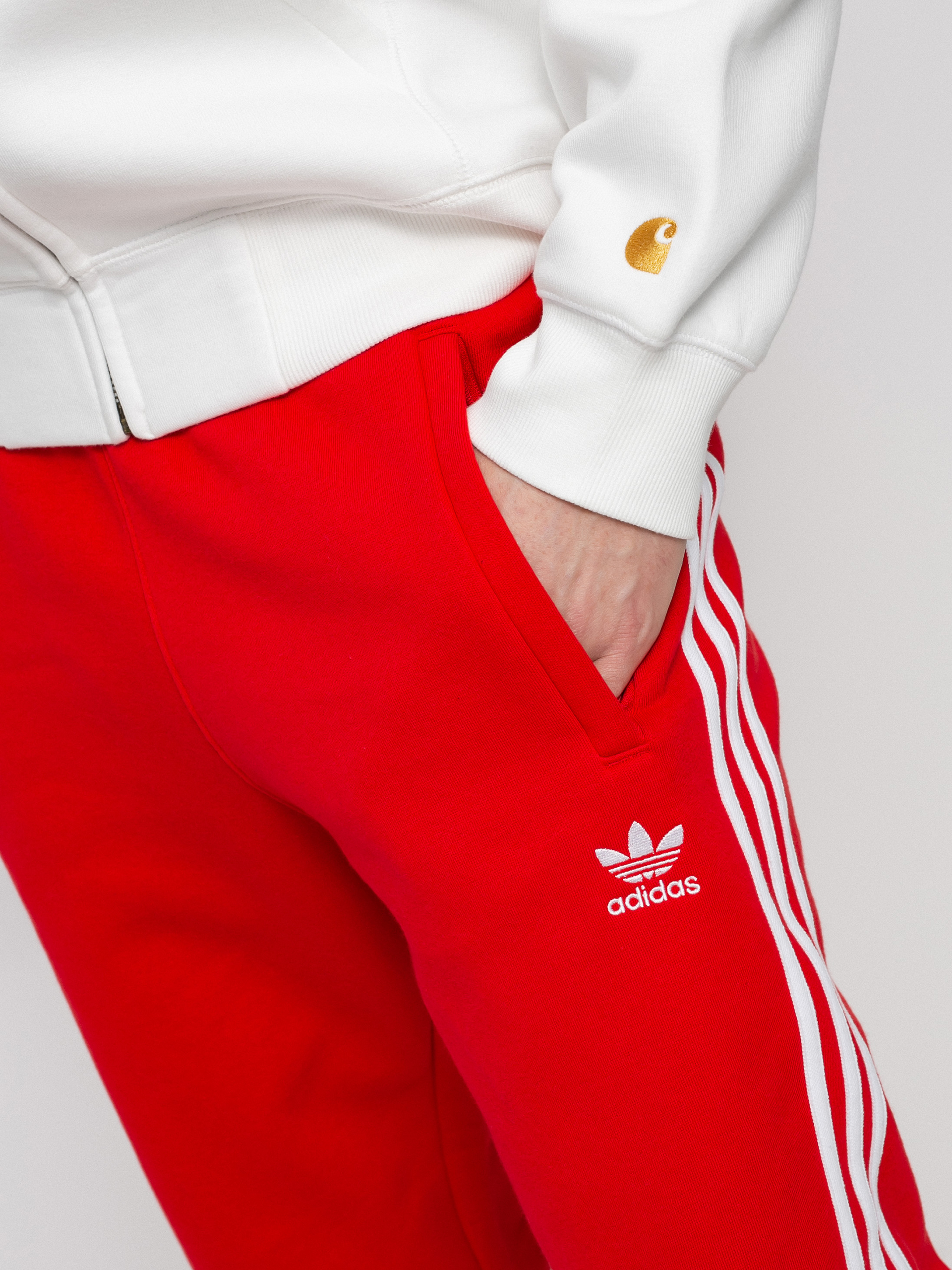 Kalhoty adidas Originals 3 Stripes (vivid red)