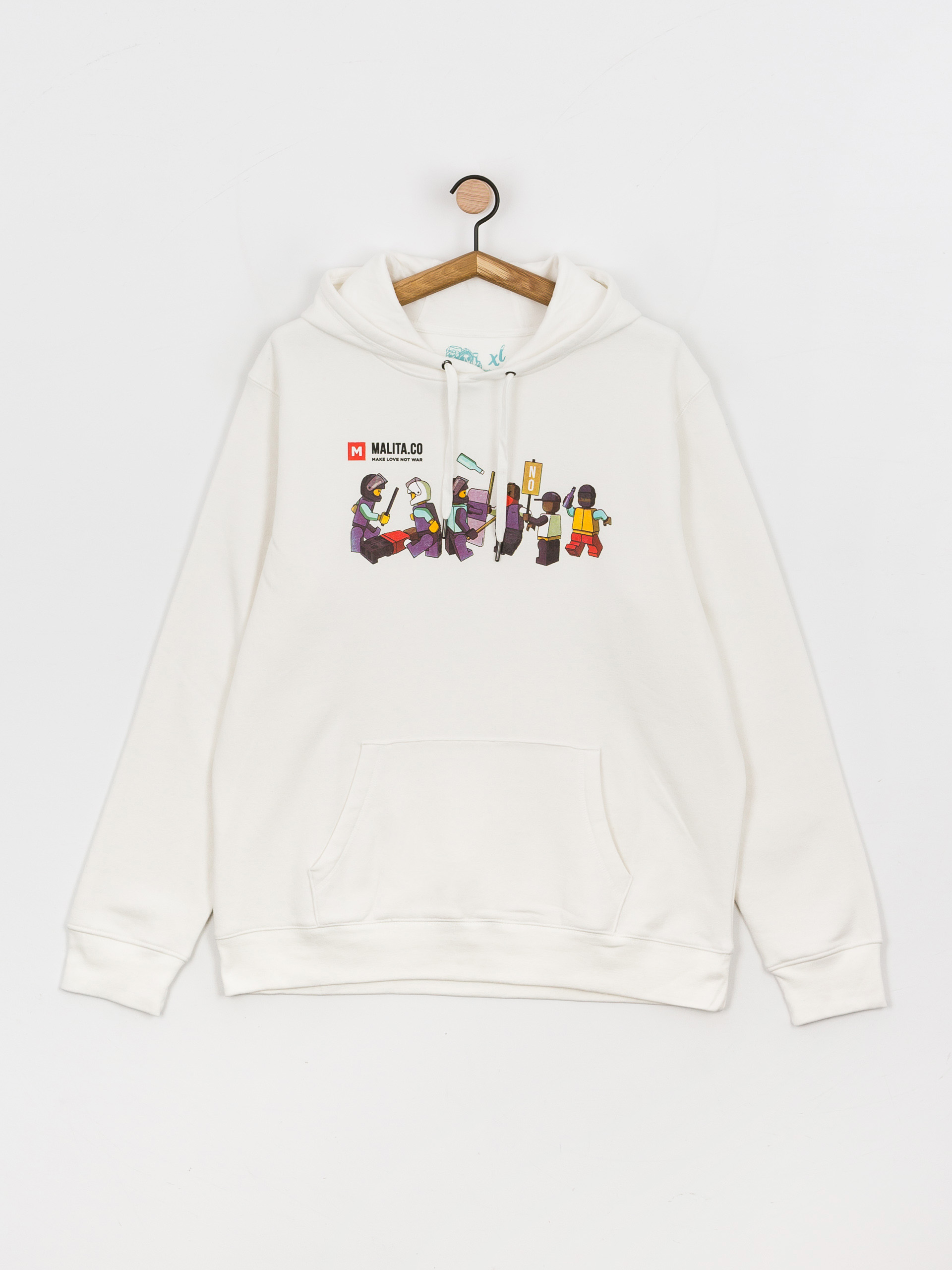 Mikina s kapucí Malita Lego HD (white)