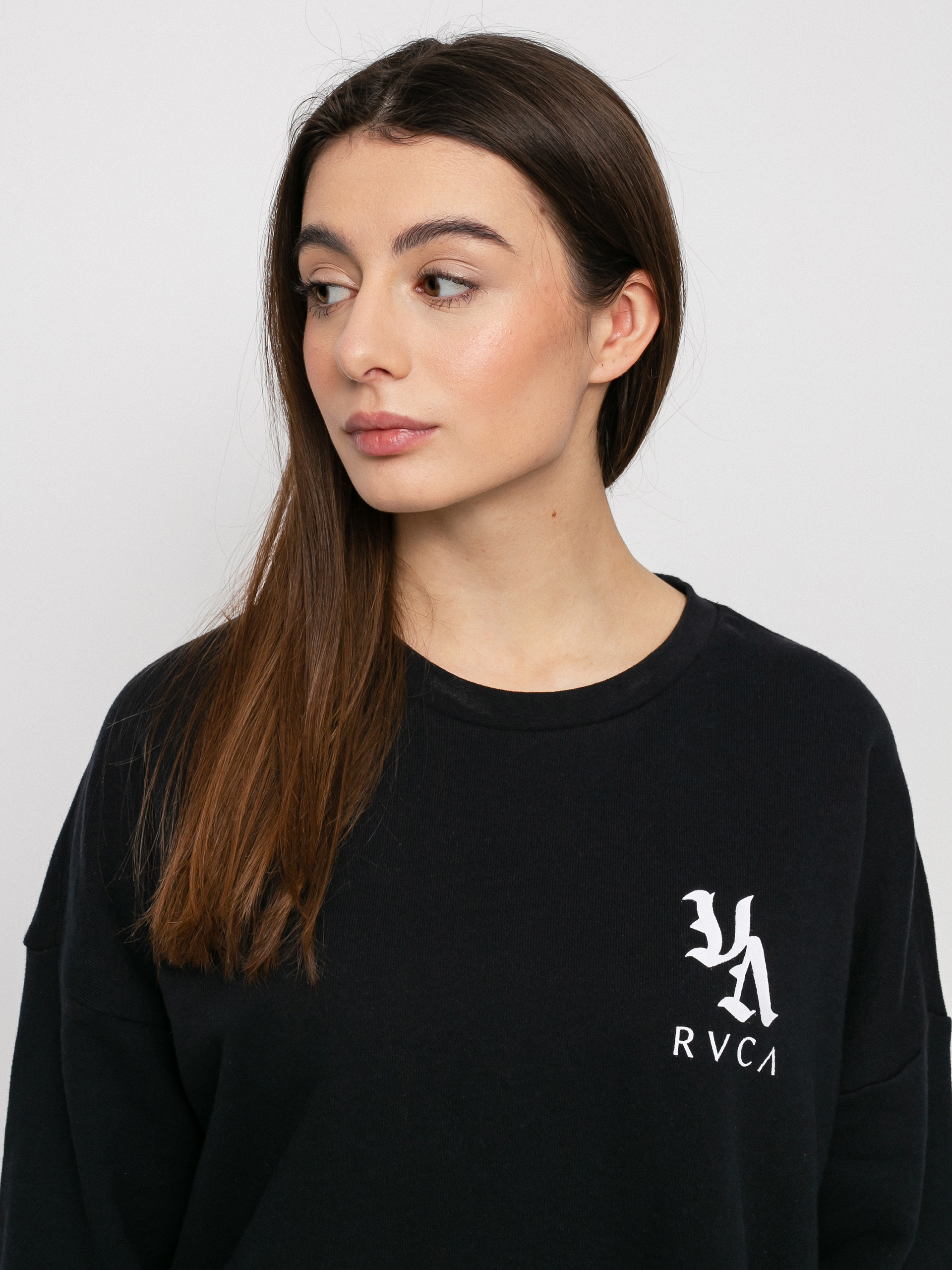 Mikina s kapucí RVCA Va Vibes HD Wmn (washed black)