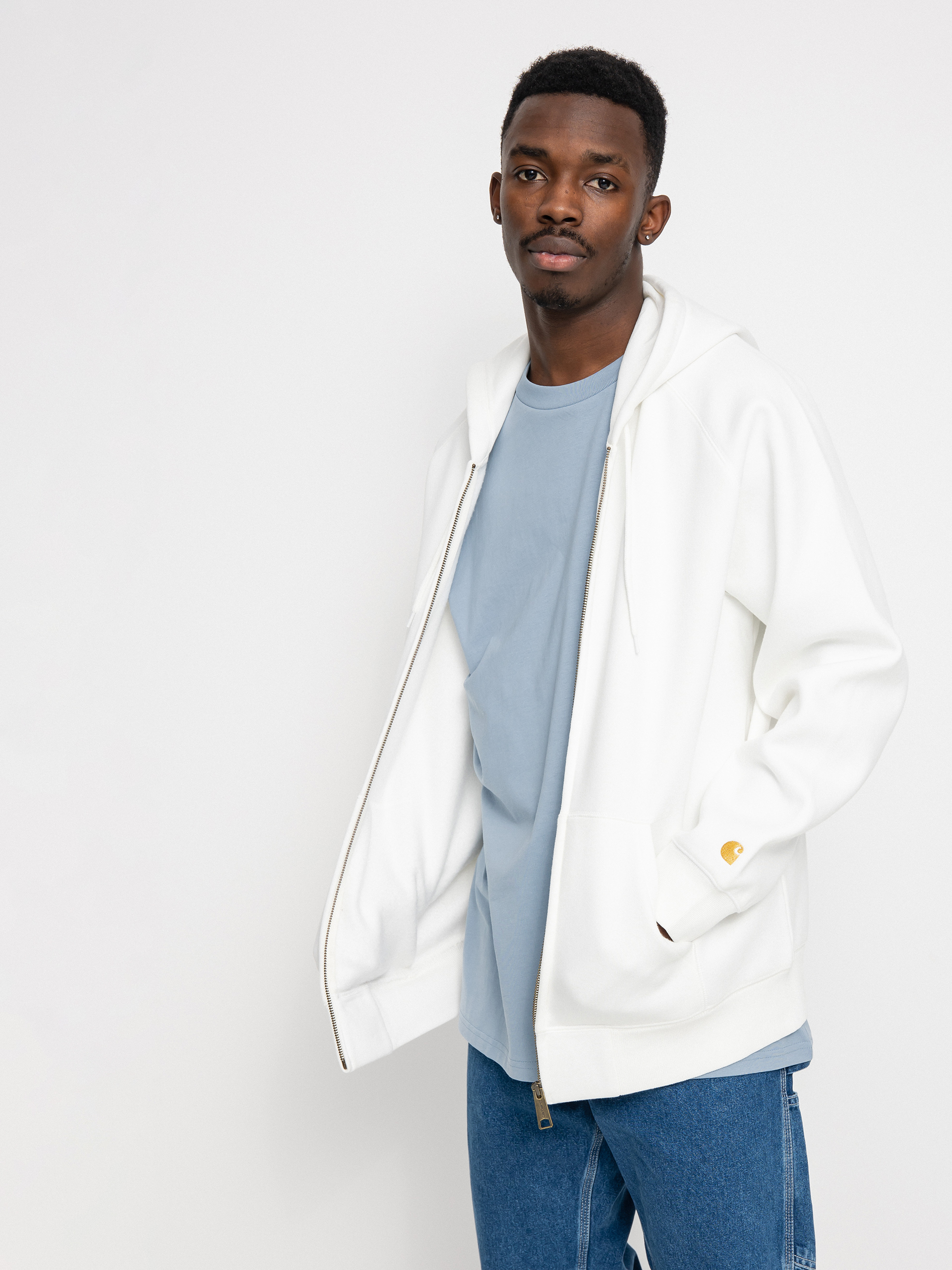 Mikina s kapucí Carhartt WIP Hooded Chase Jacket (wax/gold)