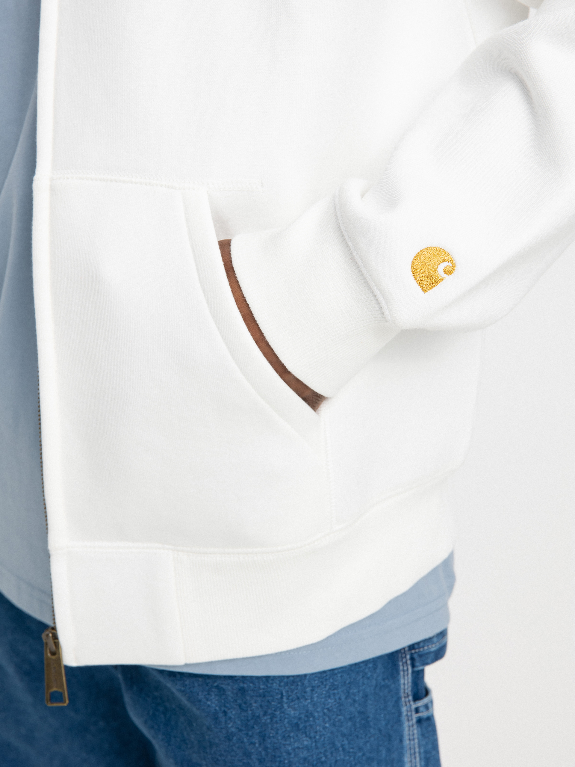 Mikina s kapucí Carhartt WIP Hooded Chase Jacket (wax/gold)