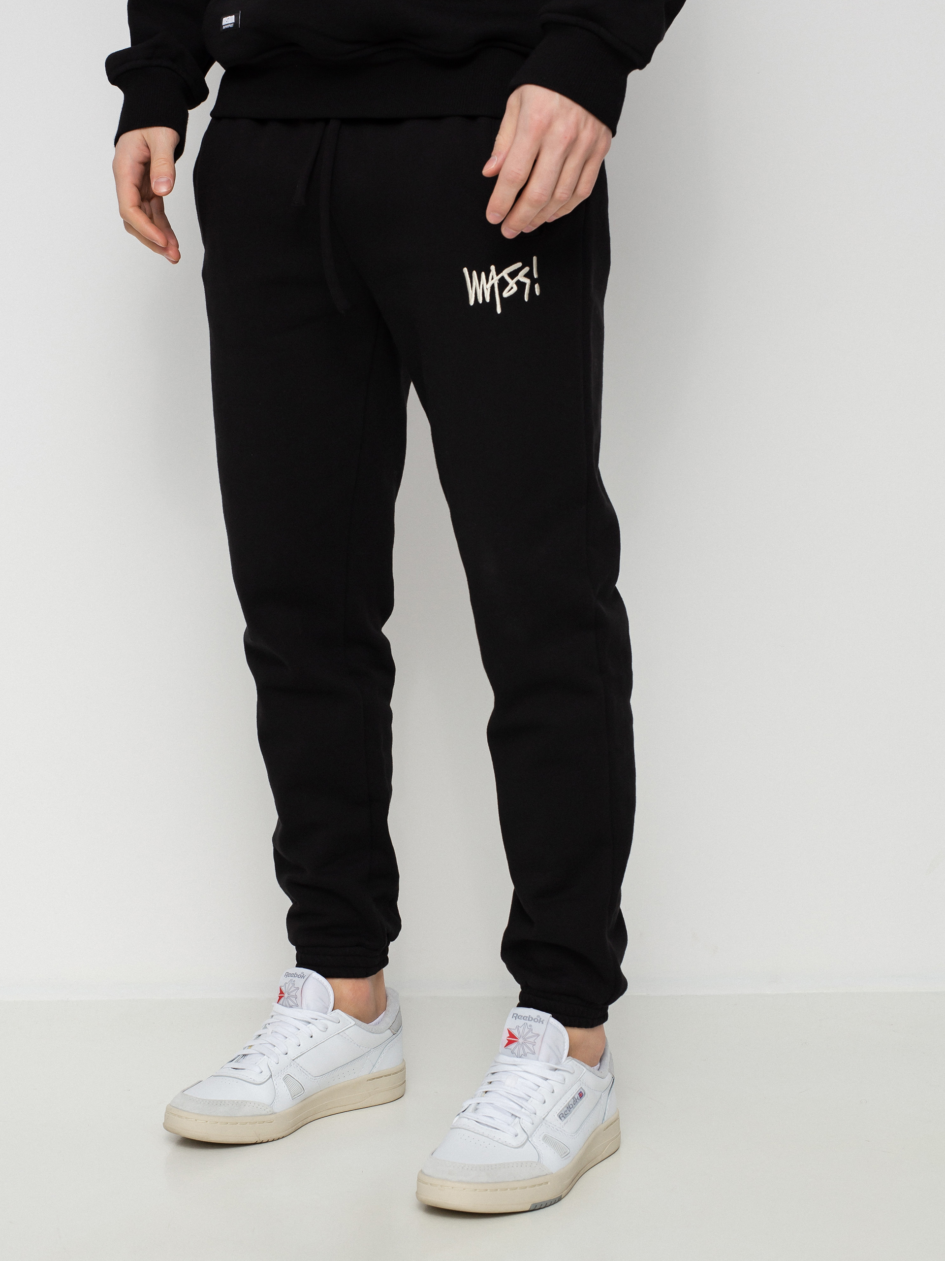 Kalhoty MassDnm Rock Straight Fit (black washed)