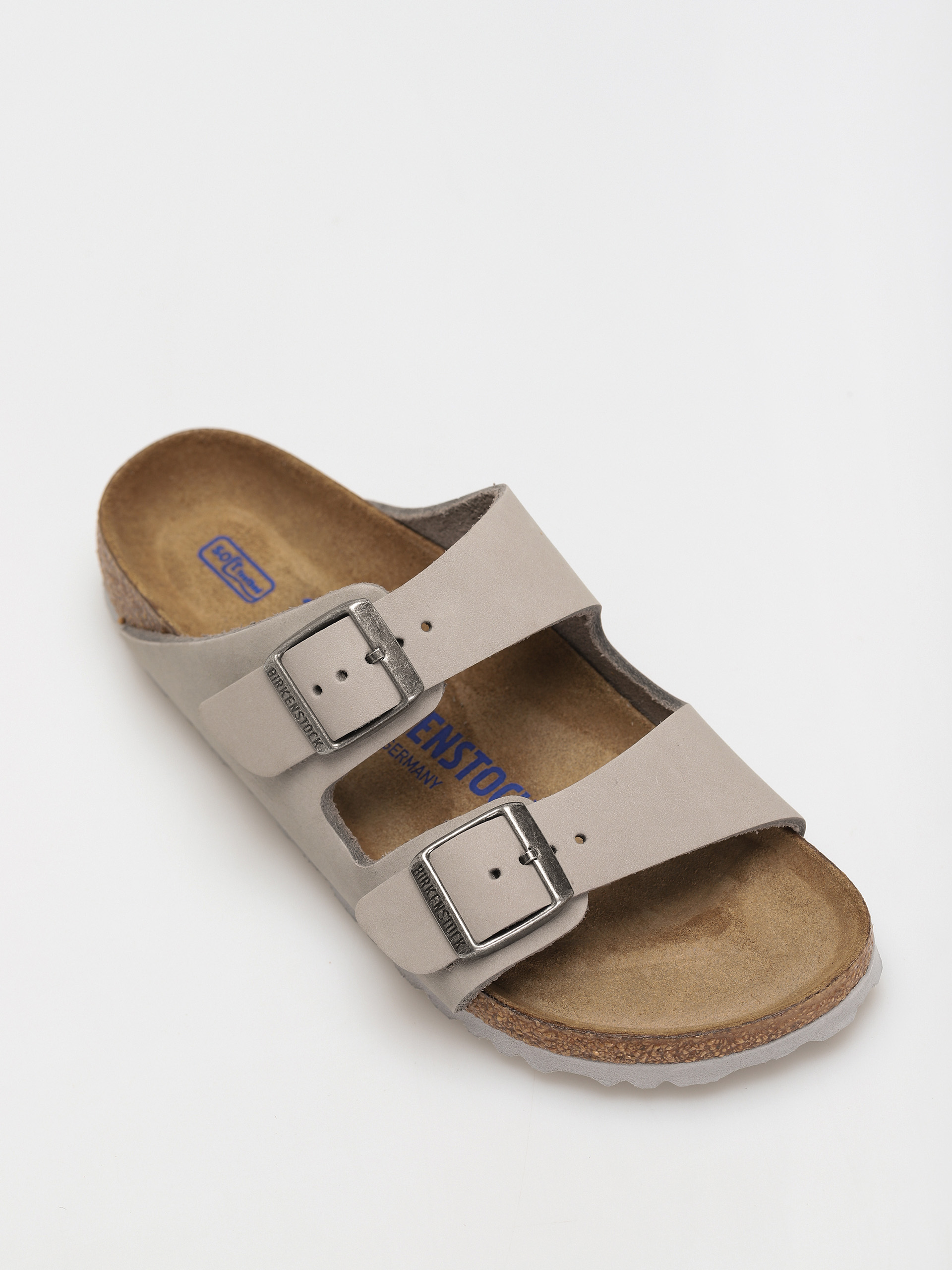 Plážovky Birkenstock Arizona Sfb Narrow Wmn (dove gray nubuk leather)