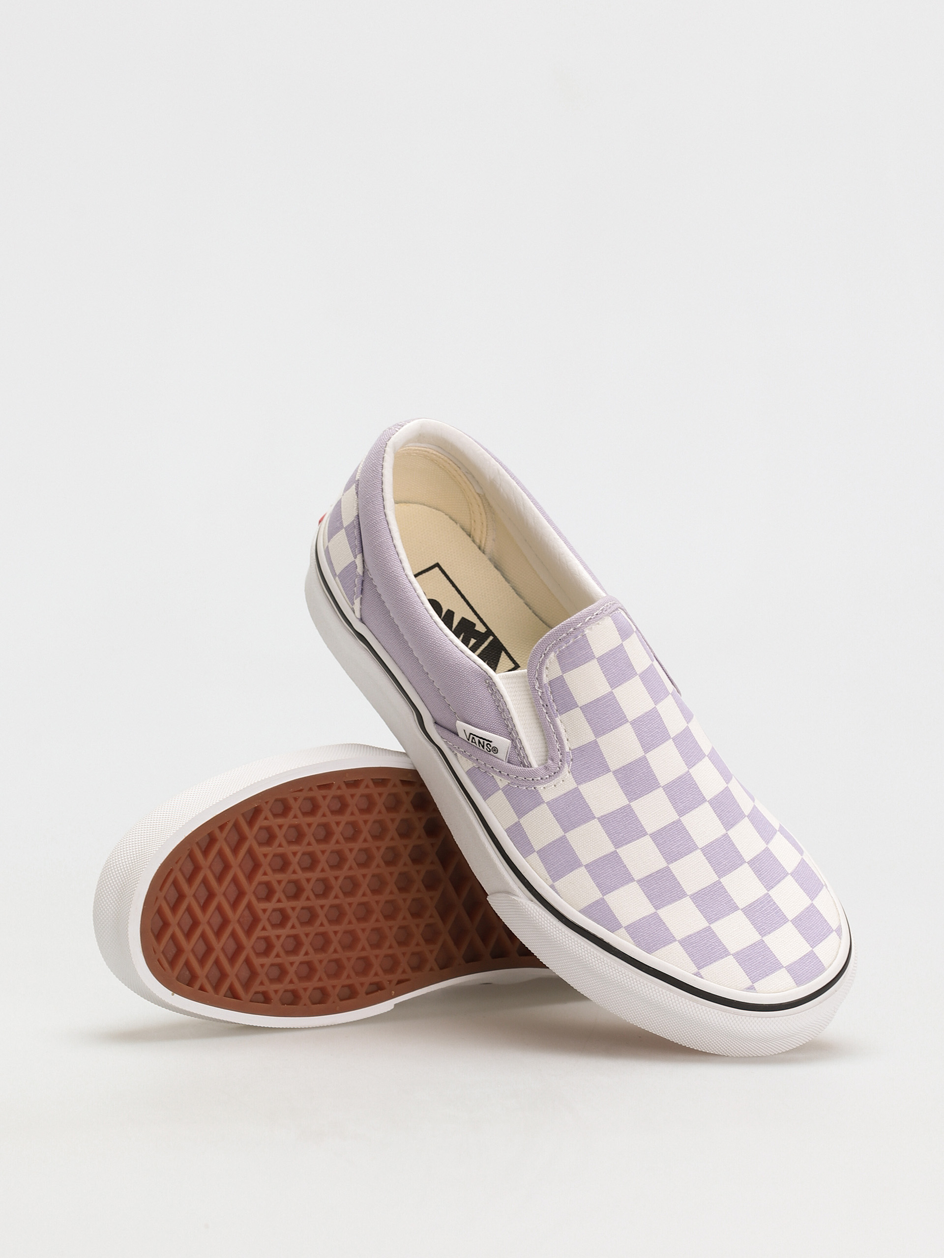 Boty Vans Classic Slip On (checkerboard/languid lavender/true white)