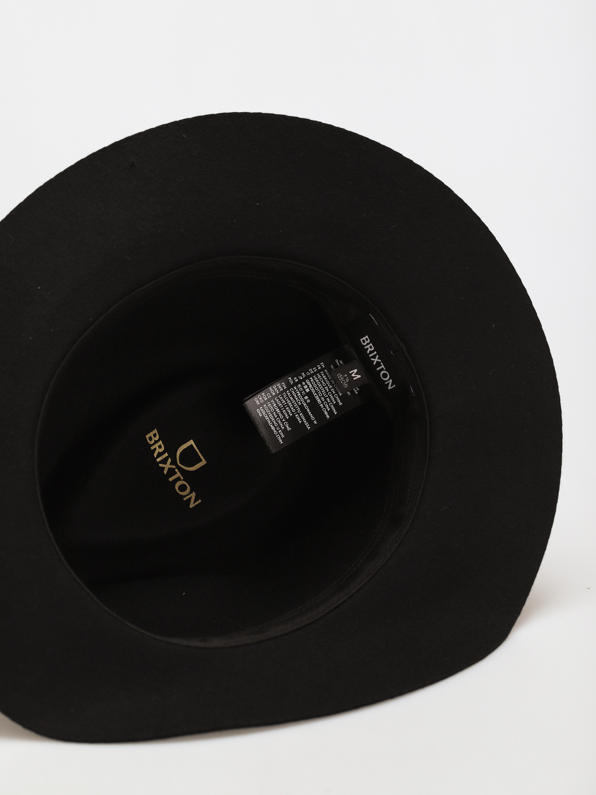 Klobouk Brixton Wesley Packable Fedora (black/black)