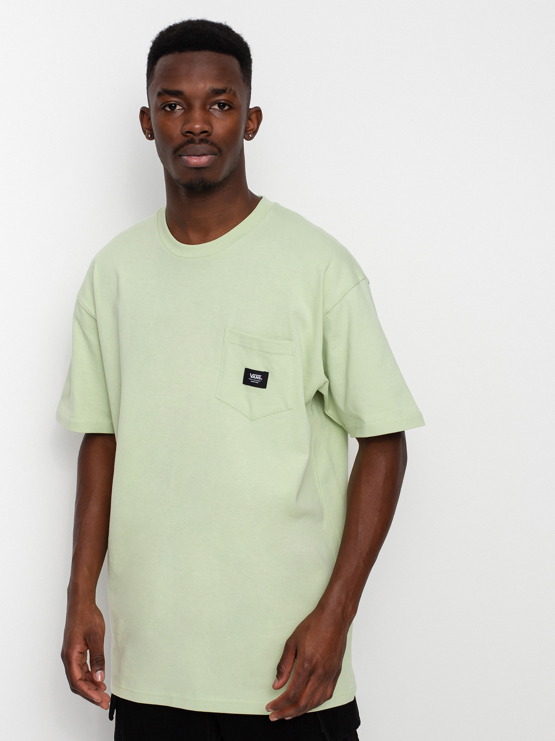Tričko Vans Woven Patch Pocket (celadon green)