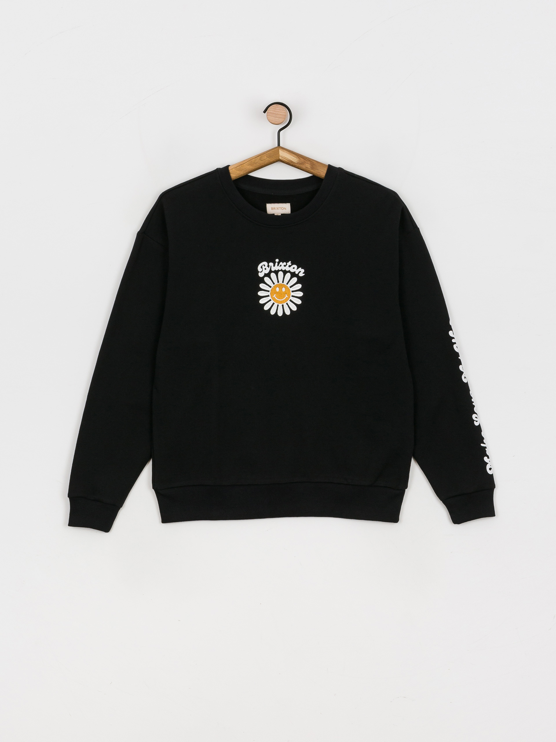 Mikina Brixton Love Not War Crew Wmn (black)