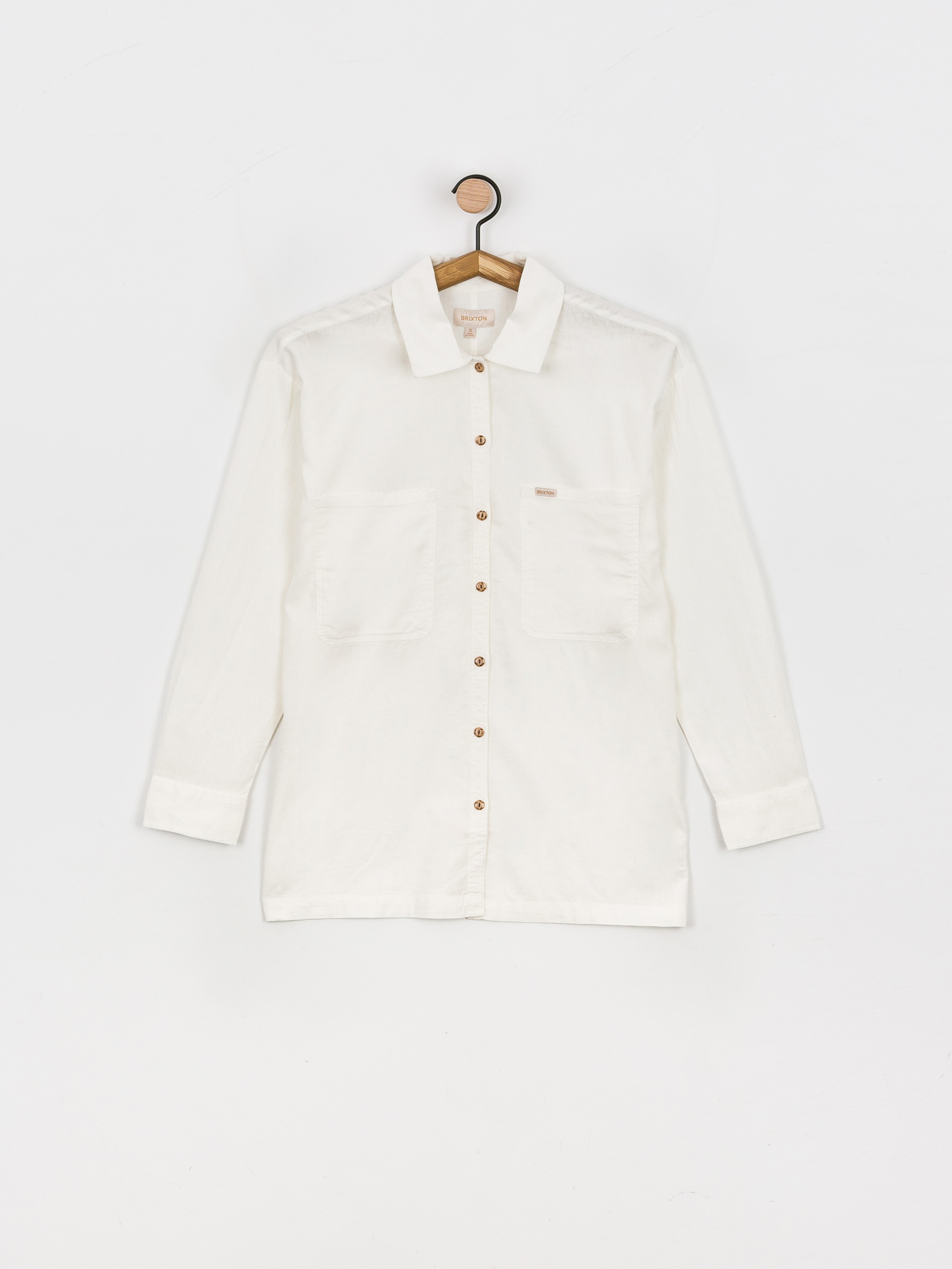 Košile Brixton Bowery Overshirt Wmn (white)