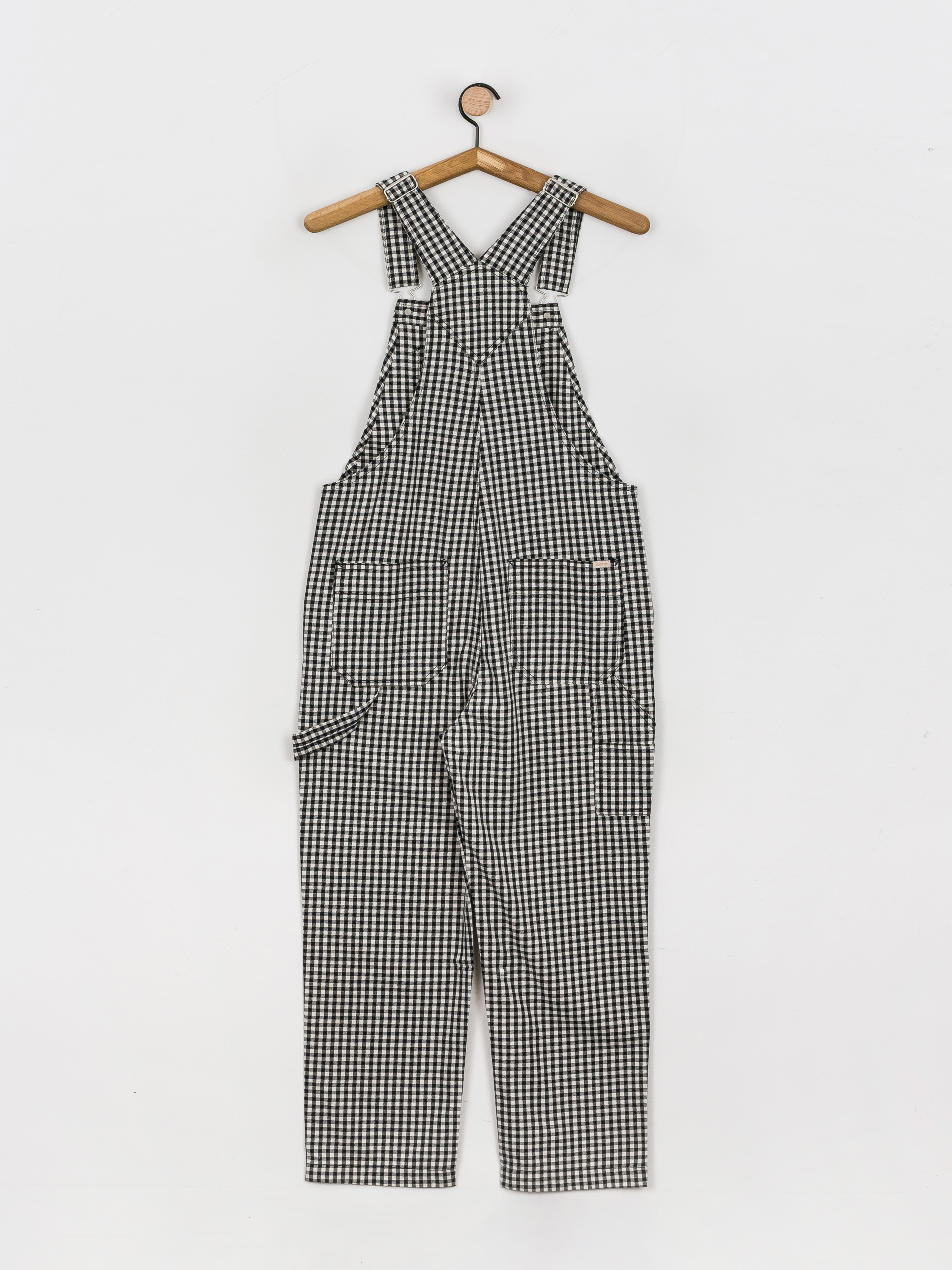 Kalhoty Brixton Christina Crop Overall Wmn (black gingham)