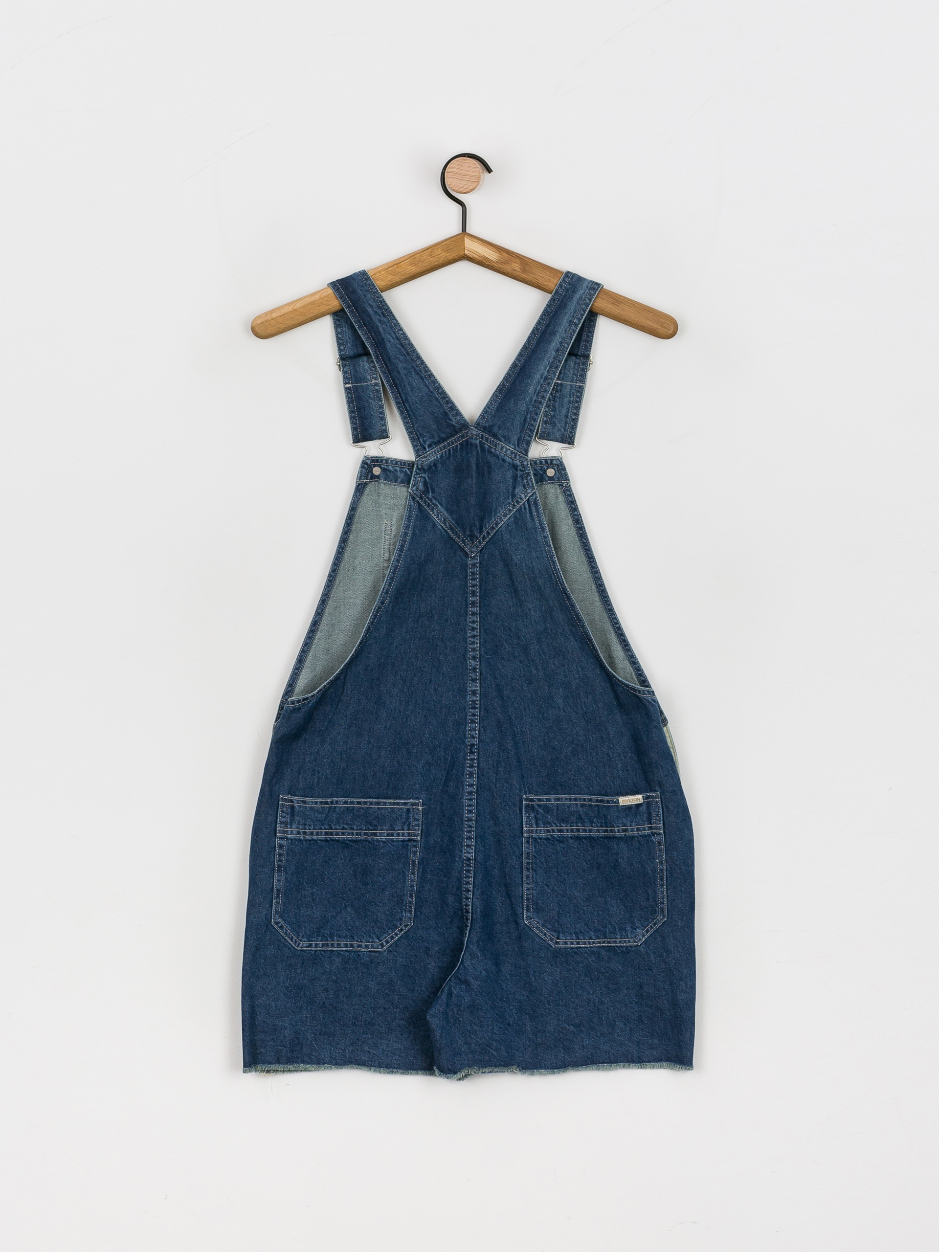 Kraťasy Brixton Christina Short Overall Wmn (indigo rinse)
