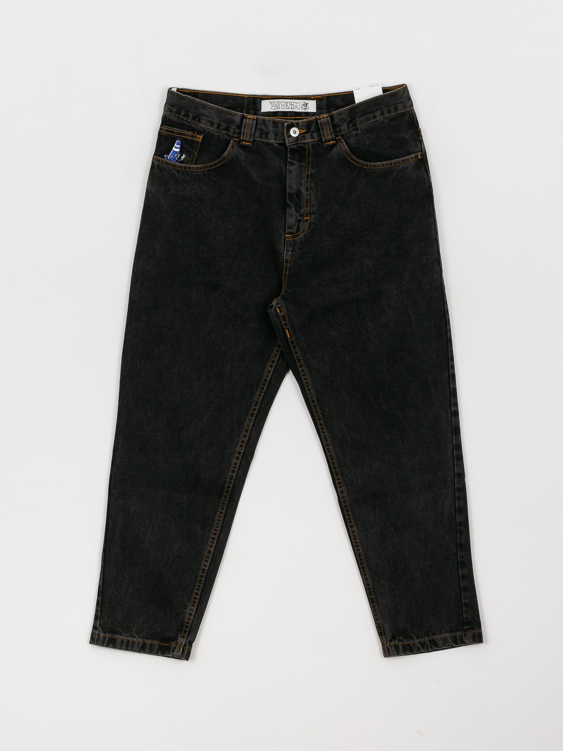 Kalhoty Polar Skate 92! Denim (washed black)