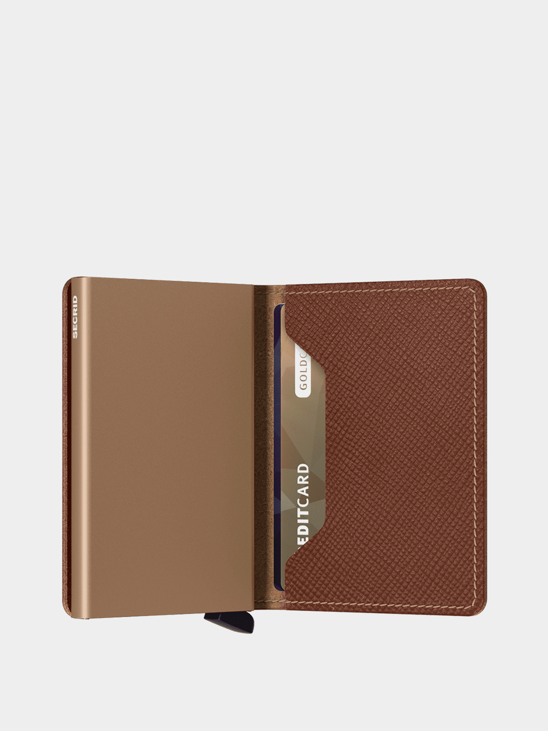 Peněženka Secrid Slimwallet (saffiano caramel)