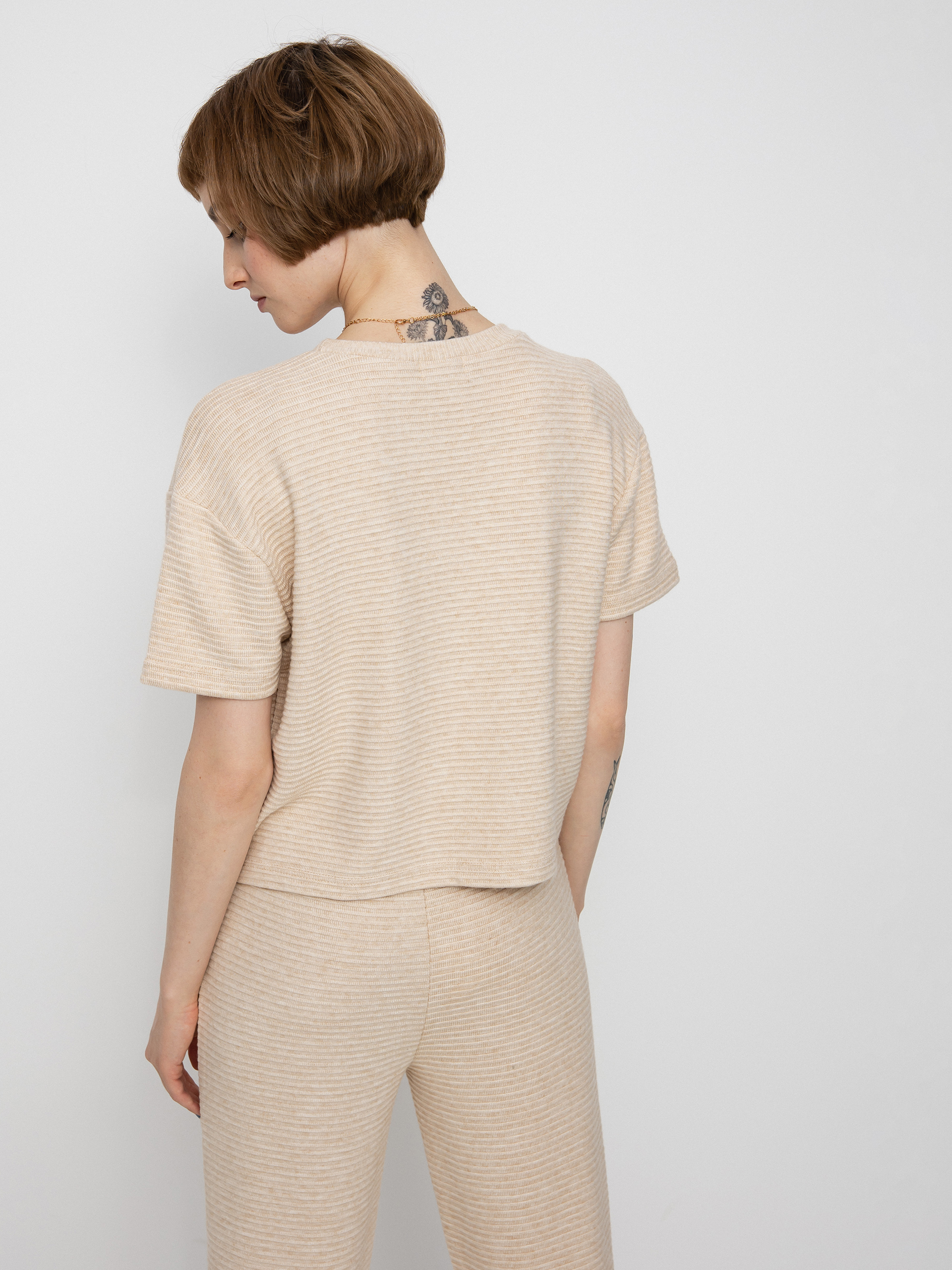 Tričko Brixton Bandera Boxy Top Wmn (heather soft pink)