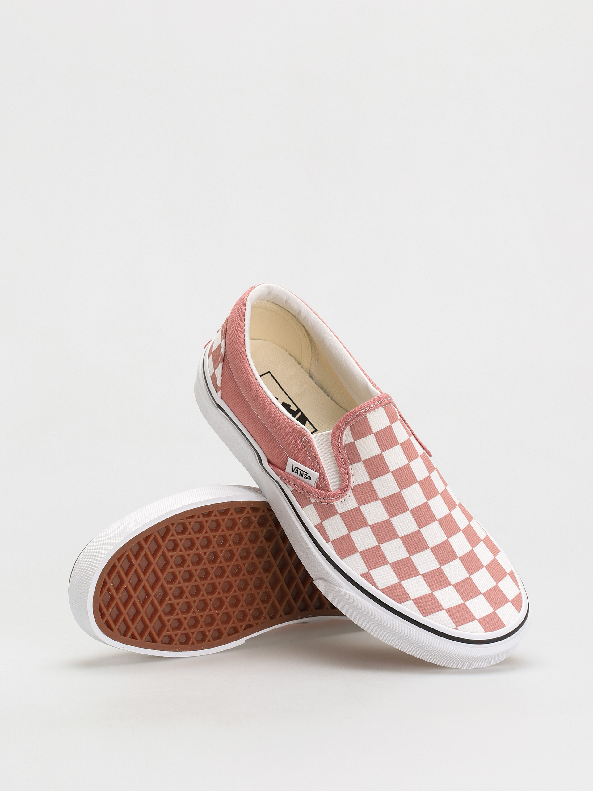 Boty Vans Classic Slip On (checkerboard/rosette/true white)