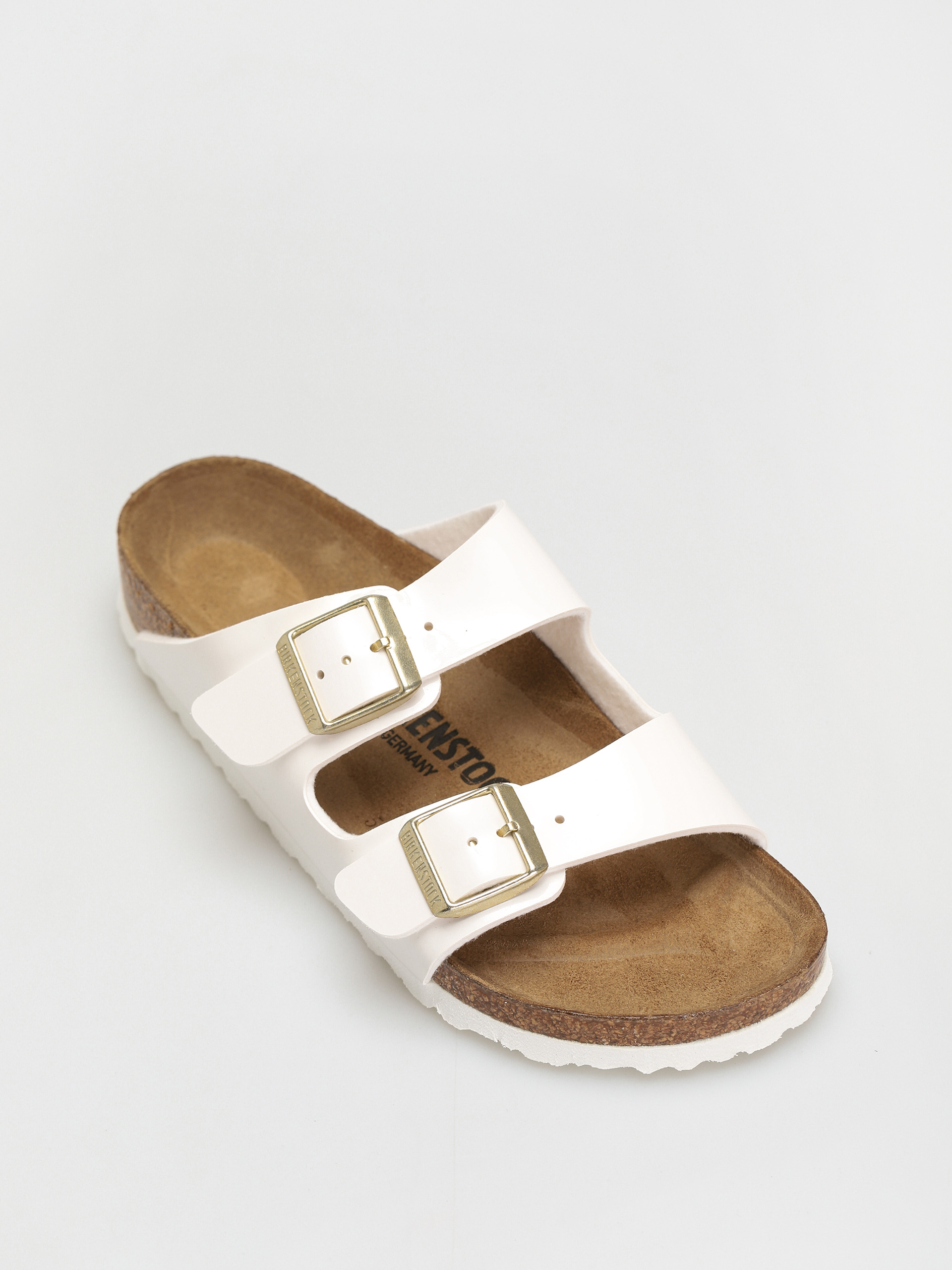 Plážovky Birkenstock Arizona Narrow Wmn (patent white)