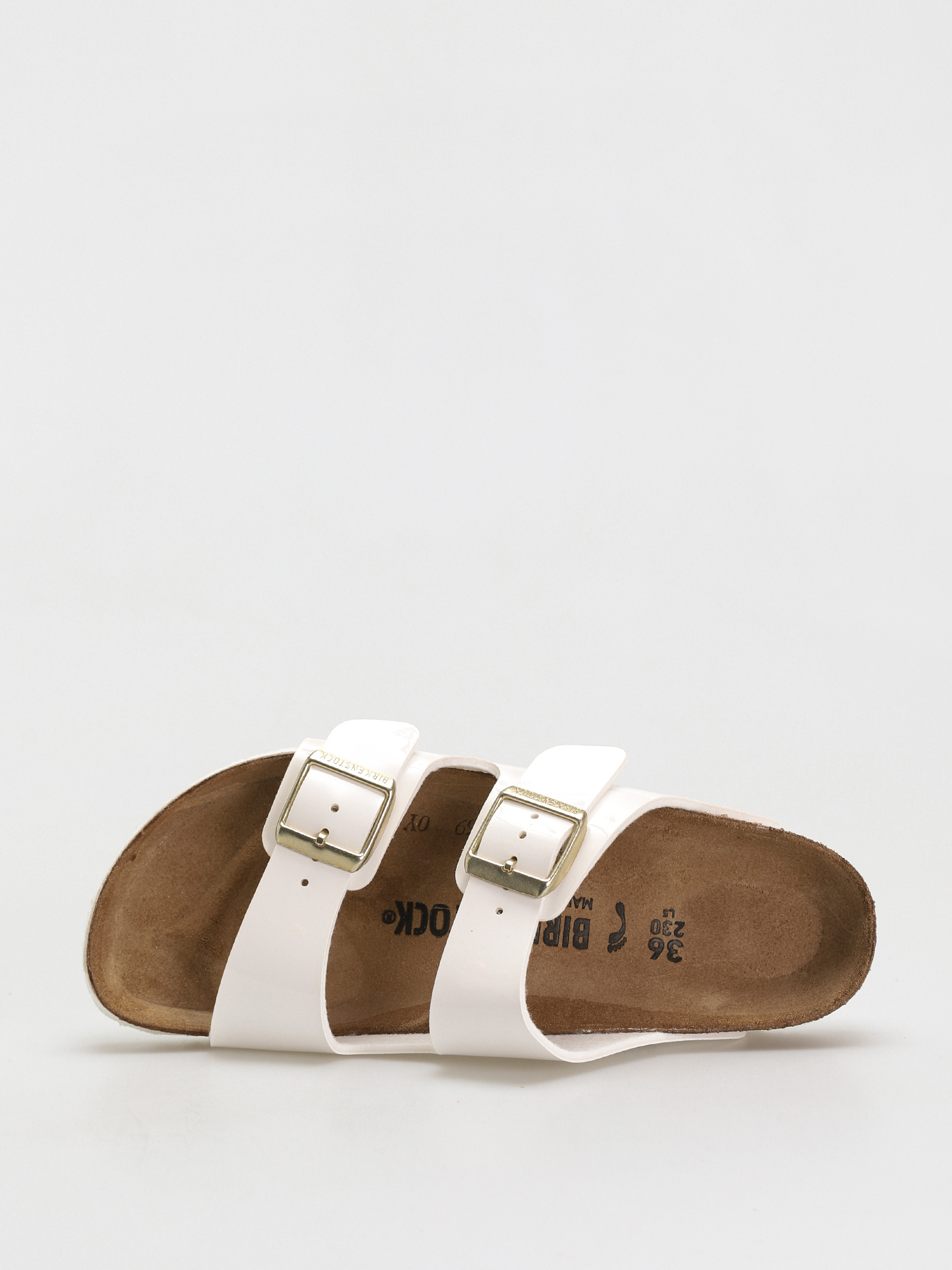 Plážovky Birkenstock Arizona Narrow Wmn (patent white)