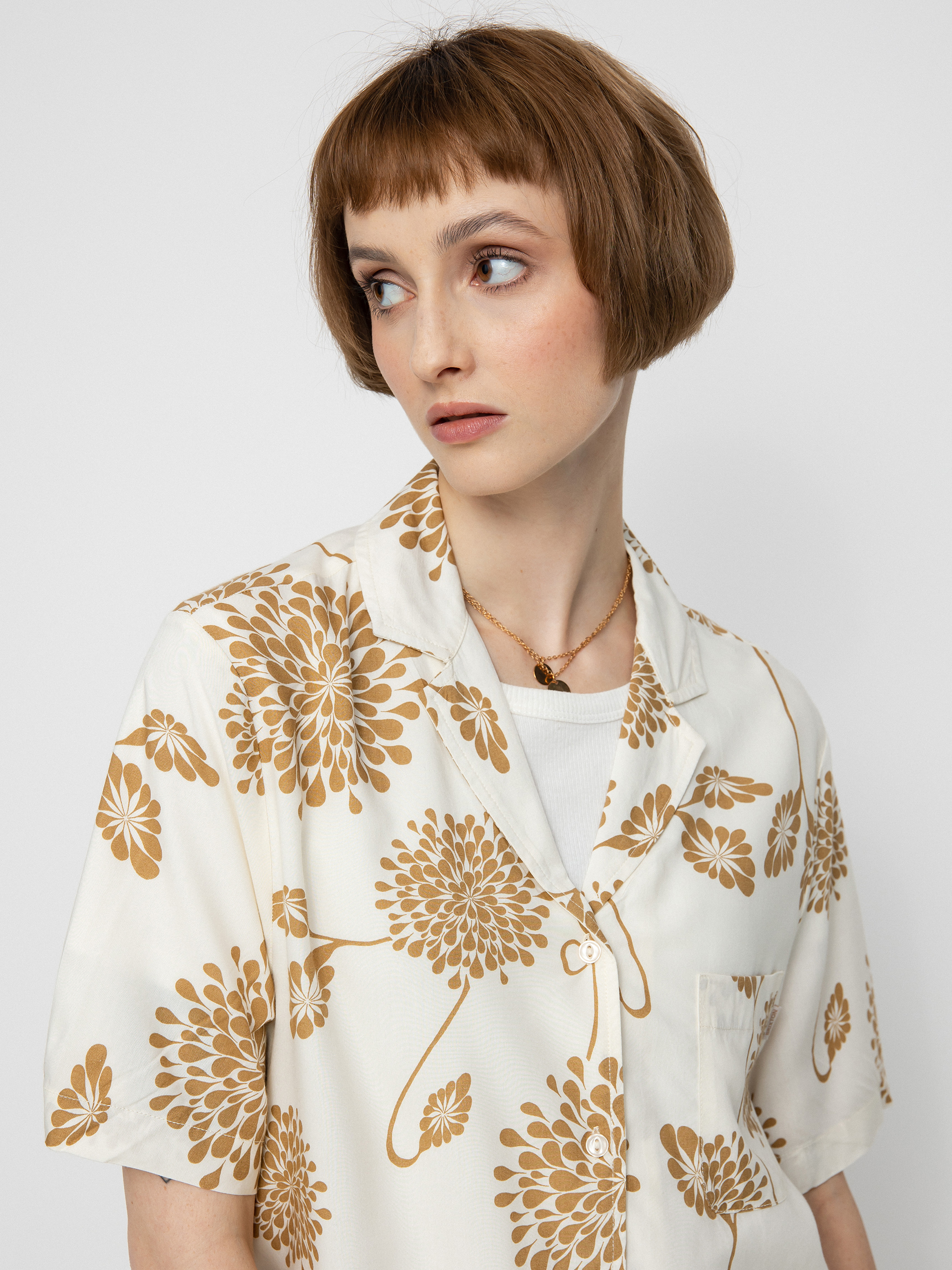 Košile Brixton Bunker Garden Floral Bf Wmn (dove)