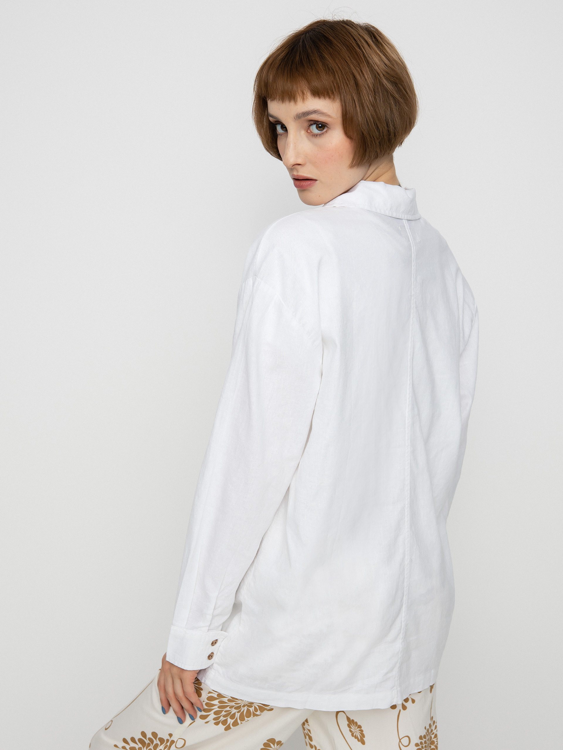 Košile Brixton Bowery Overshirt Wmn (white)